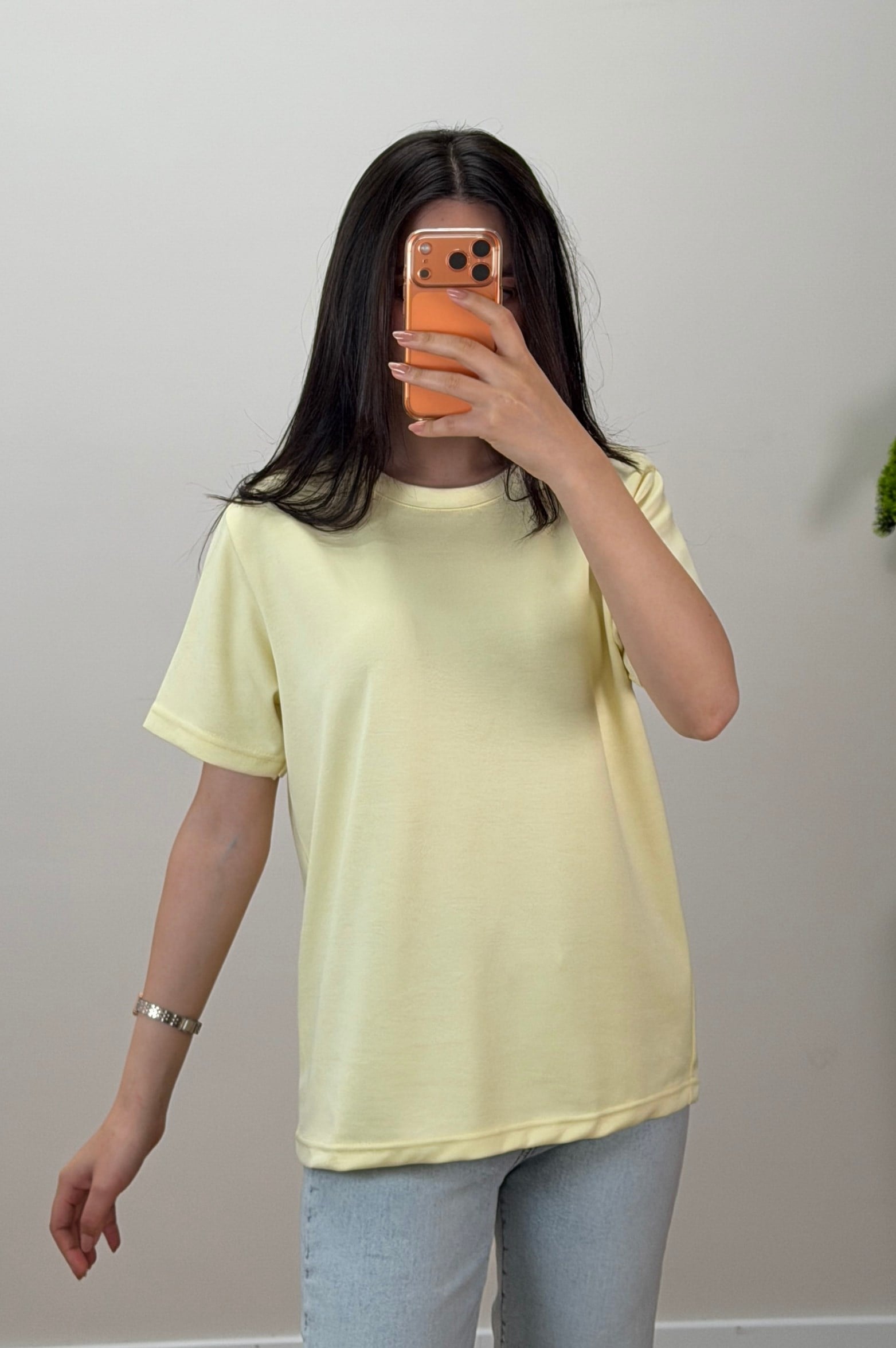 Oys Basıc Tshirt Sarı 