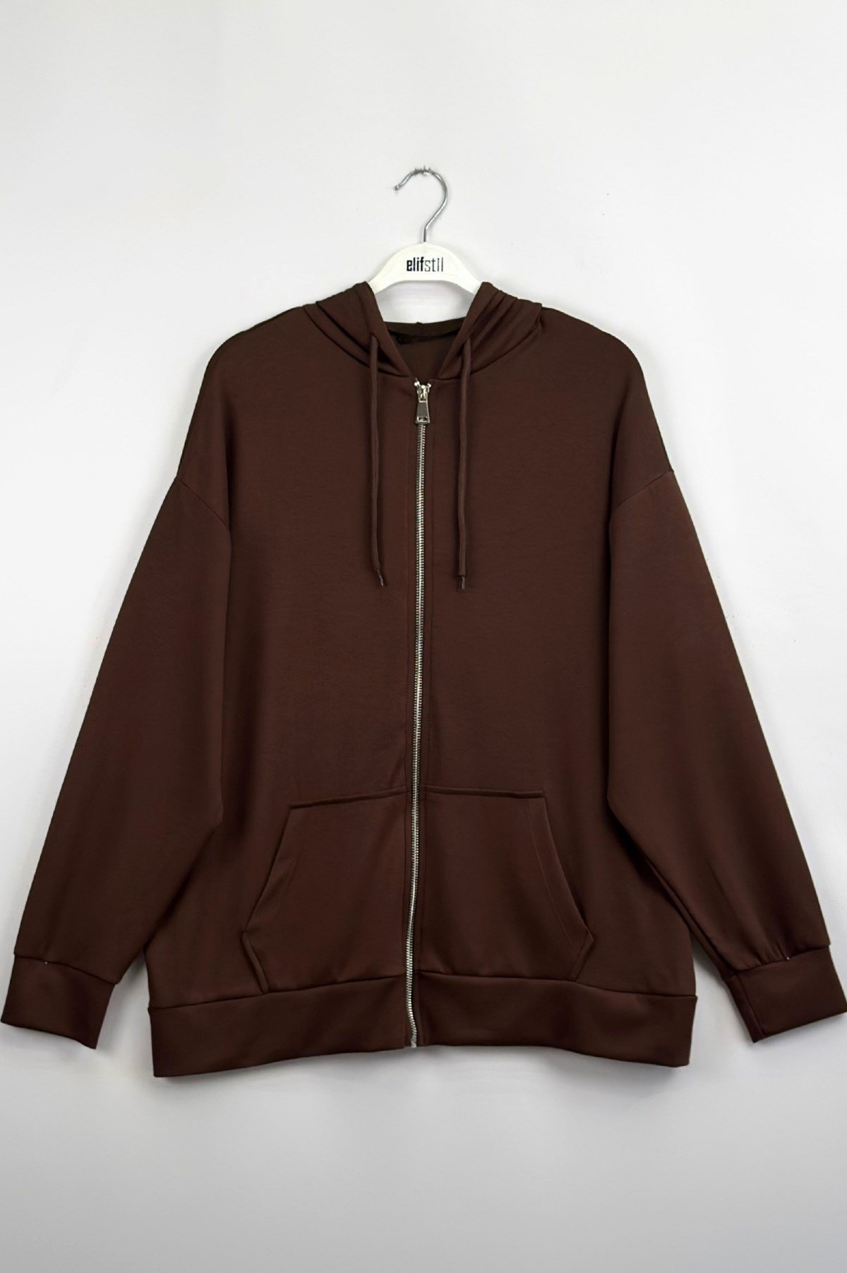 Oys Kapşonlu Sweatshirt Kahve 