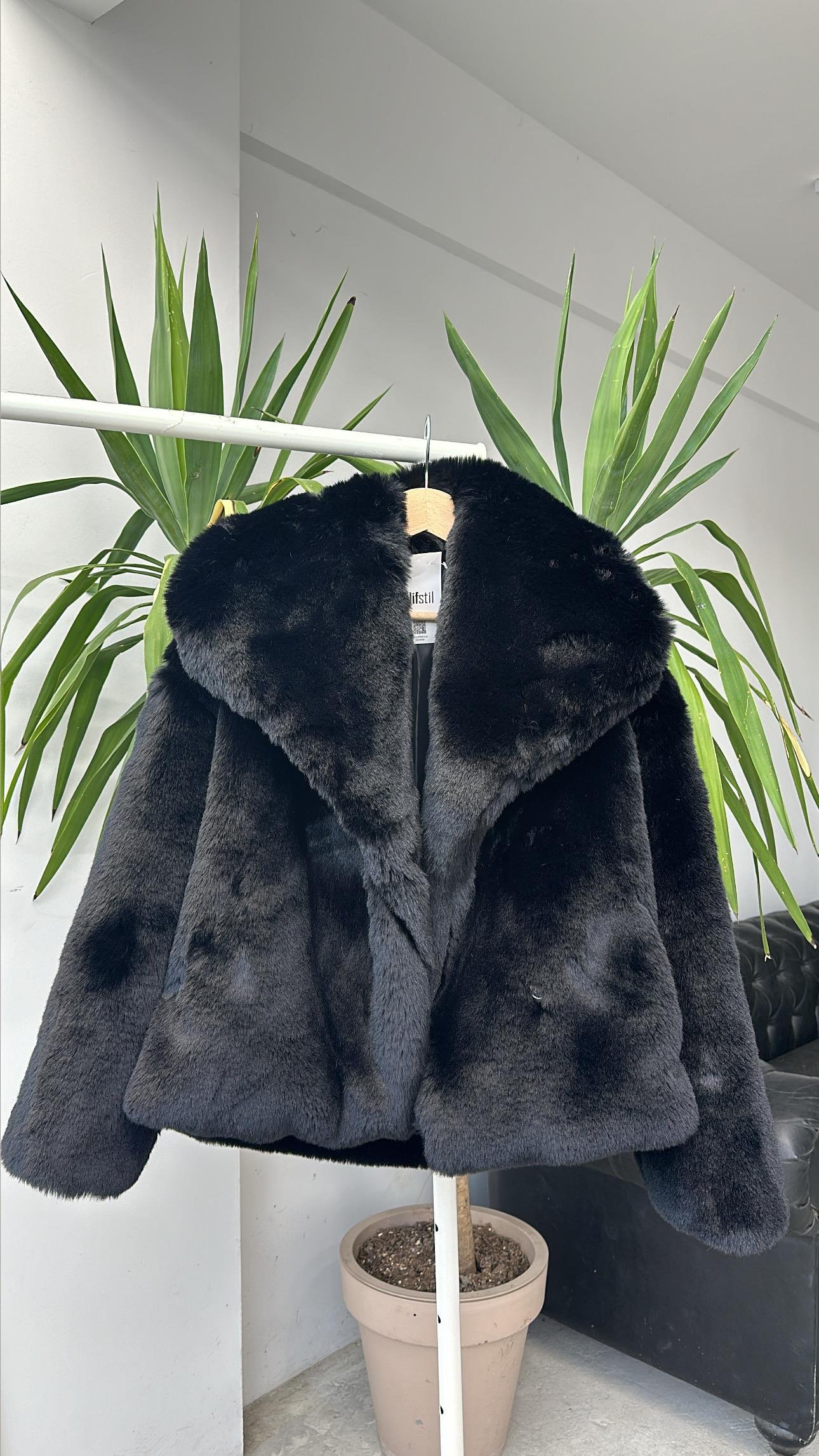 Peluş Kürk Siyah
