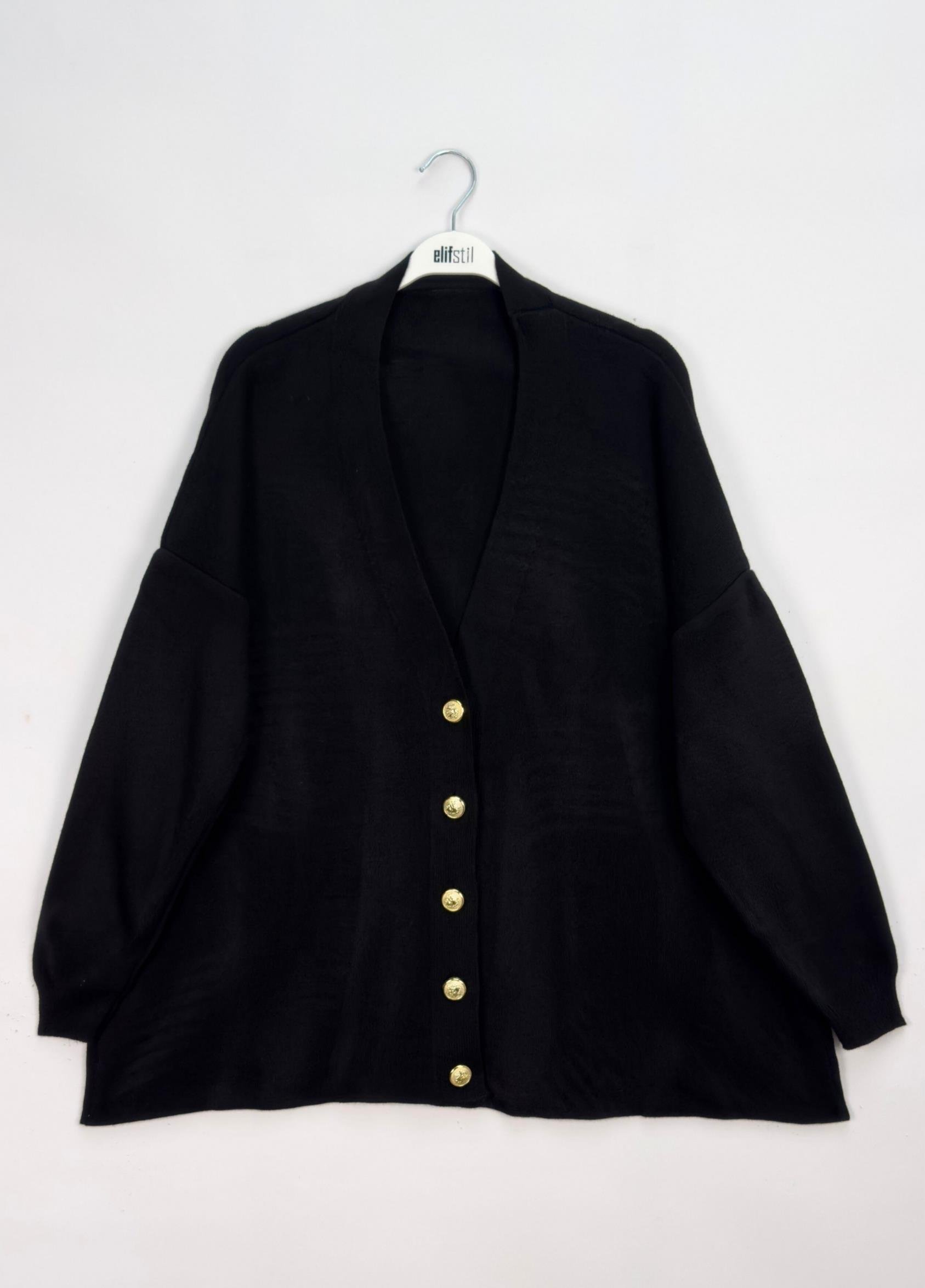 Pera Basic Hırka Siyah