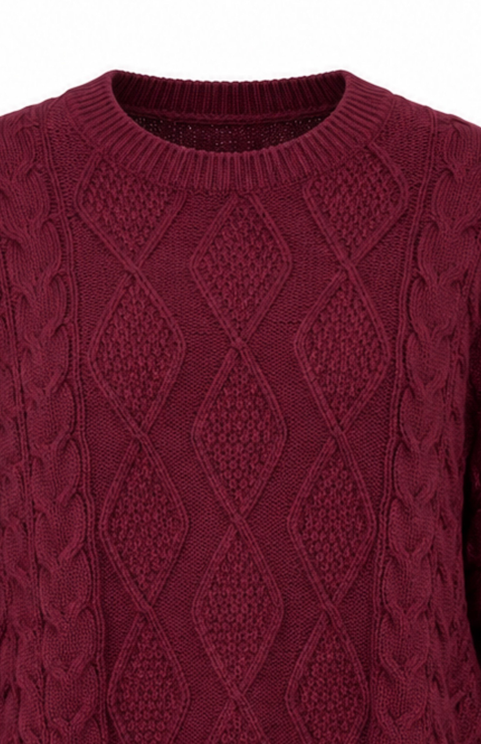 Saç Örgü Kazak Bordo