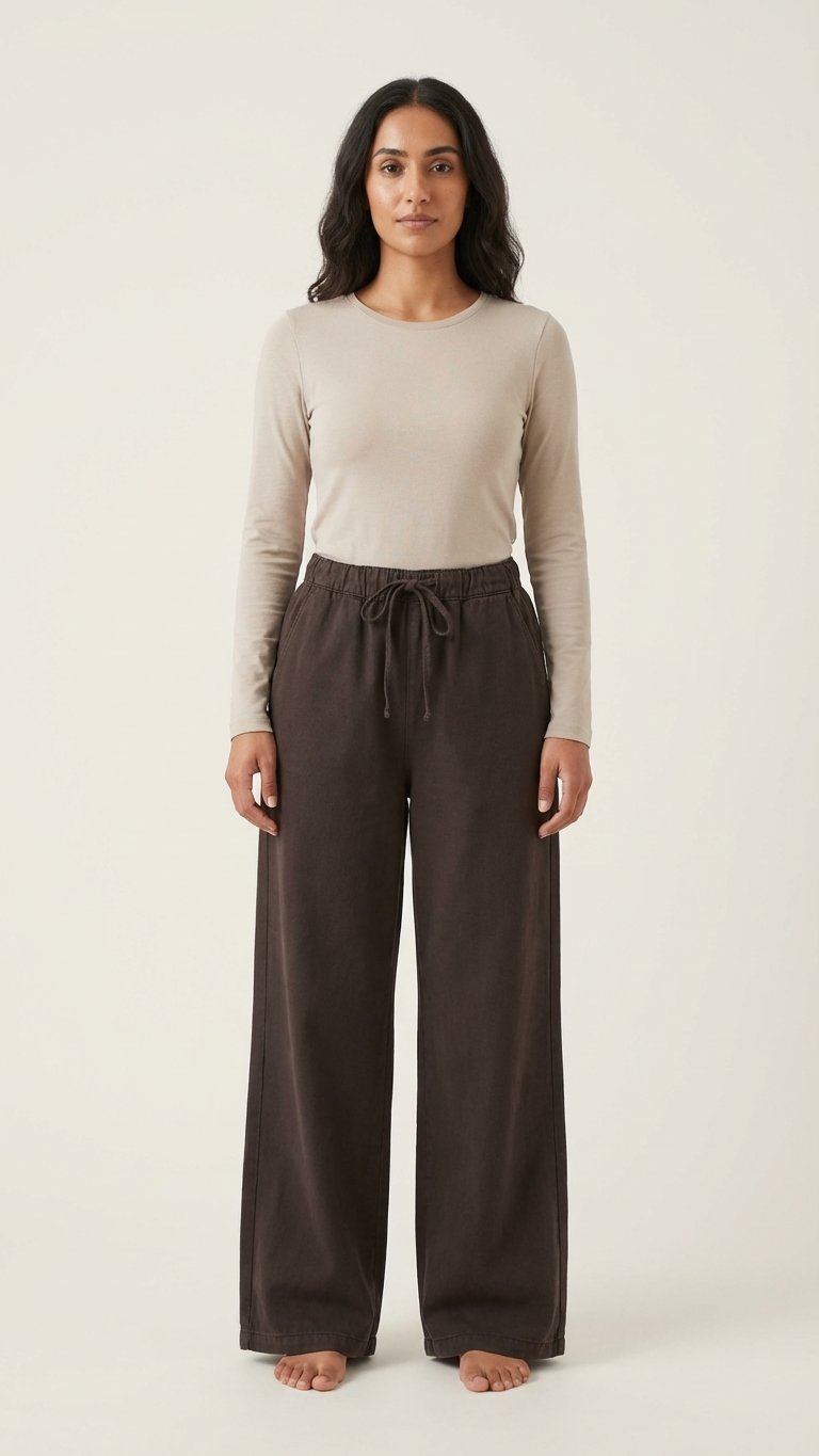 Softline Tensel Pantolon Kahve 