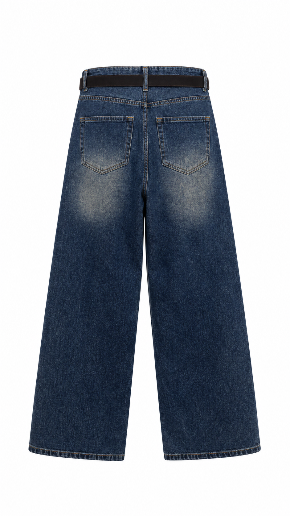 Süet Kemerli Jean 