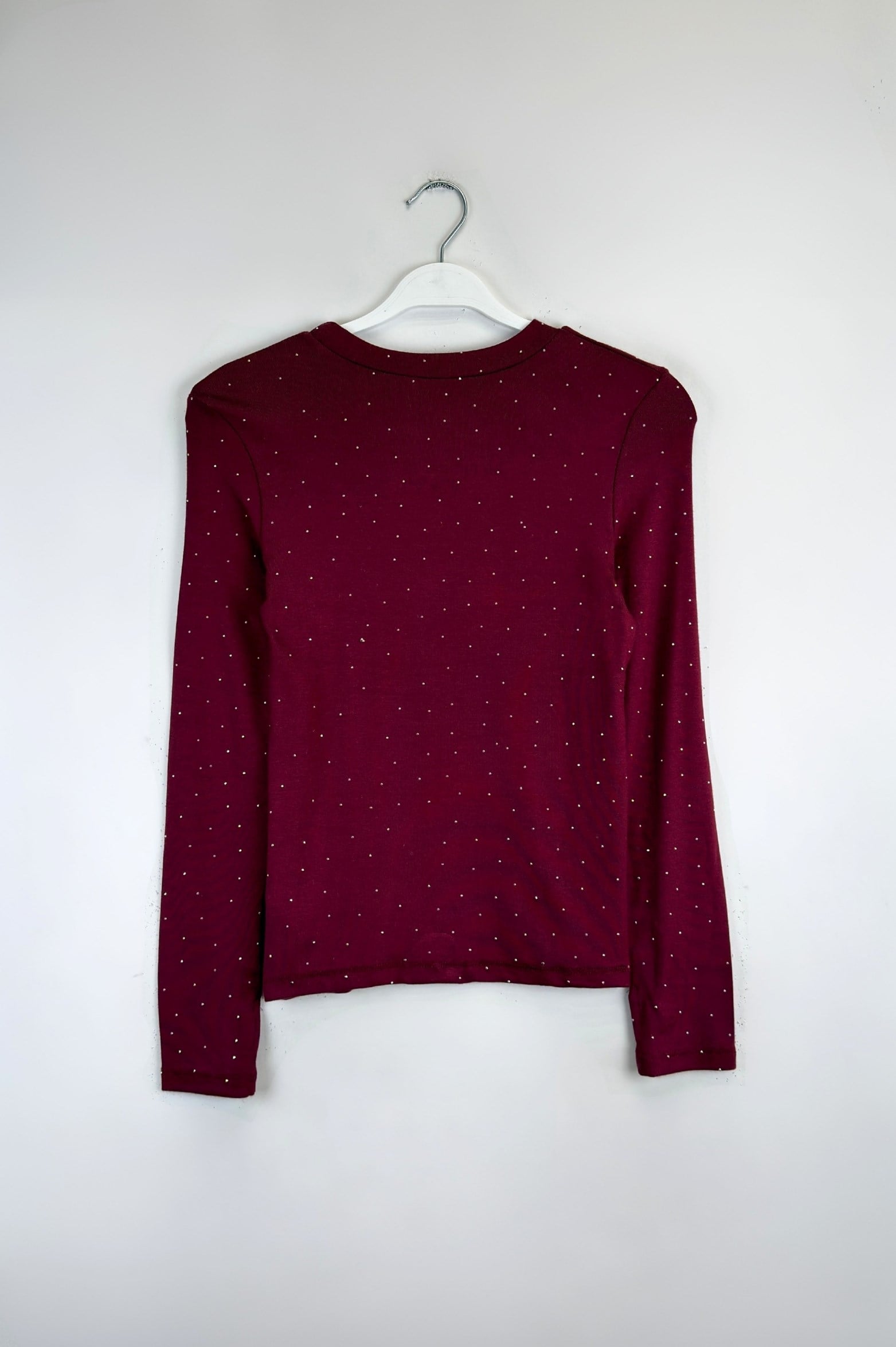 Taşlı Body Bordo 