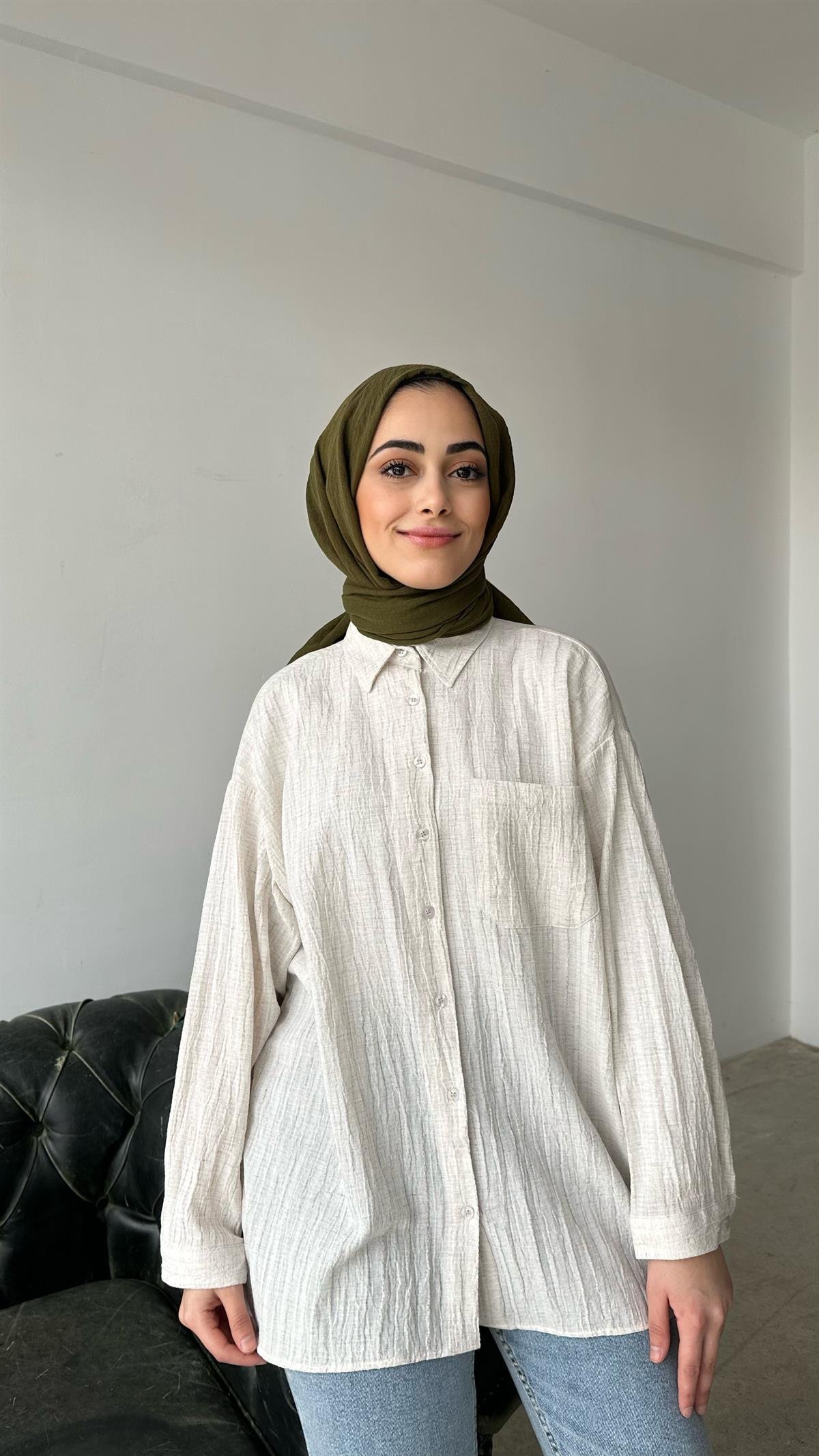 Tek Cep Gömlek Taş