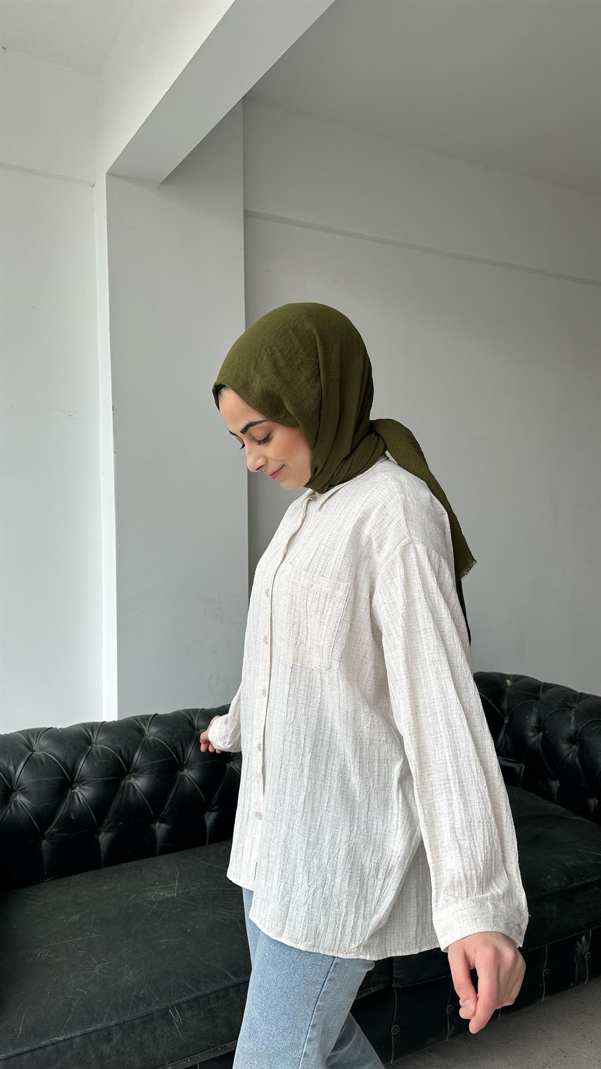 Tek Cep Gömlek Taş