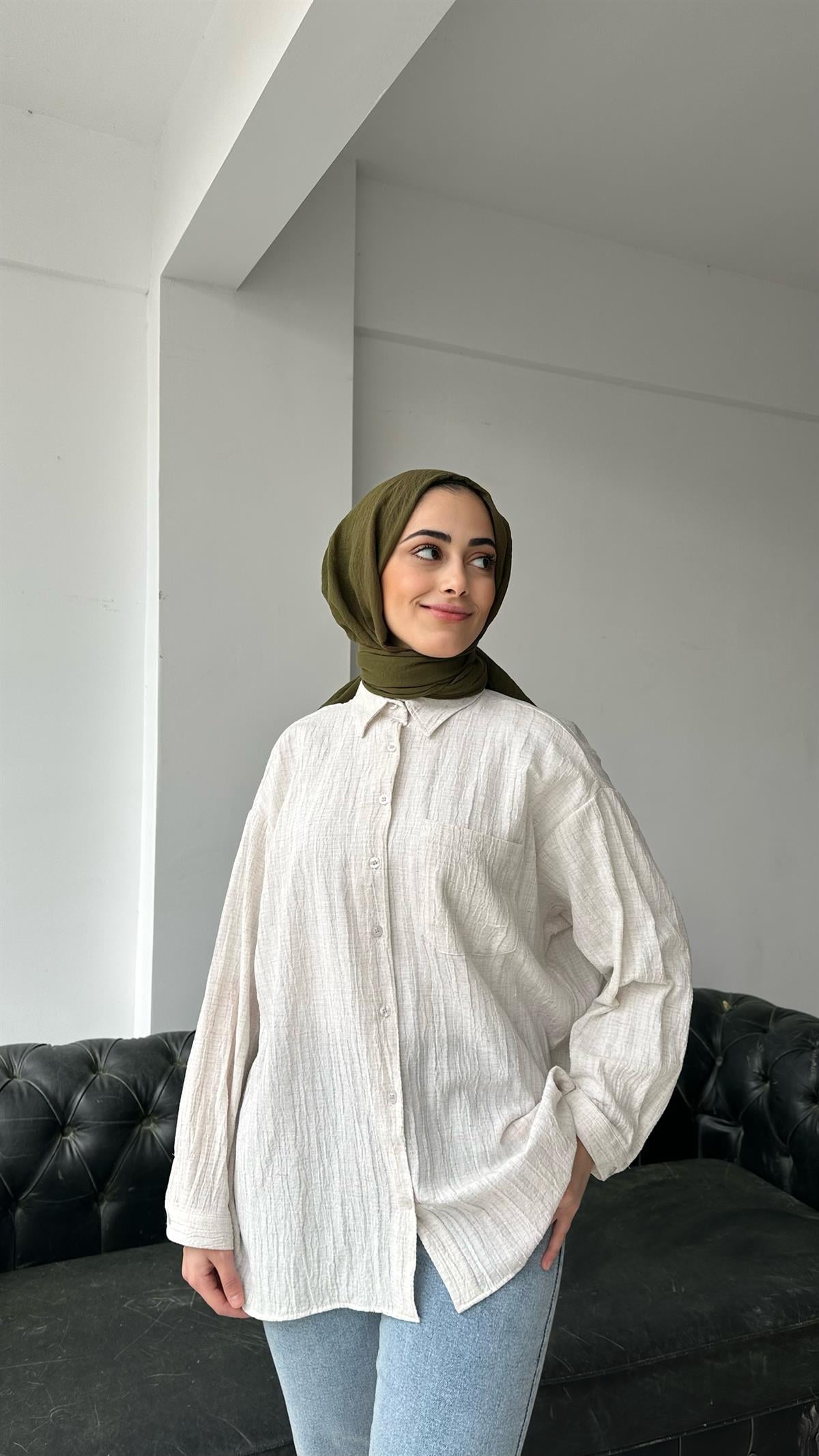 Tek Cep Gömlek Taş