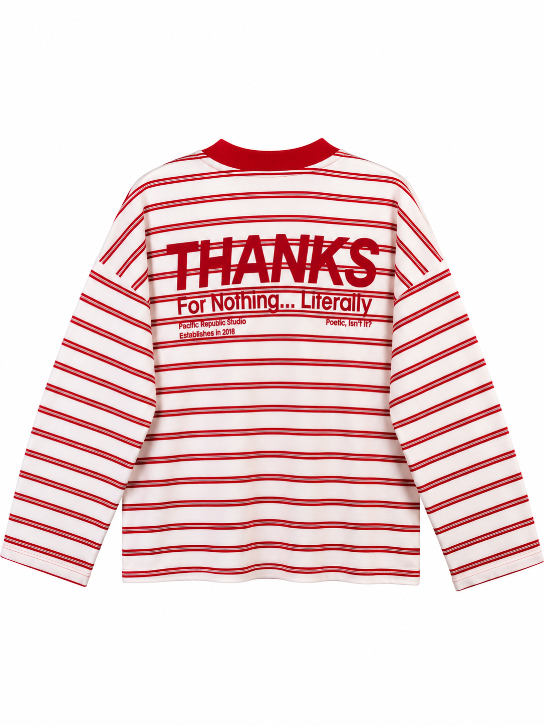Thanks Baskılı  Sweat Kırmızı