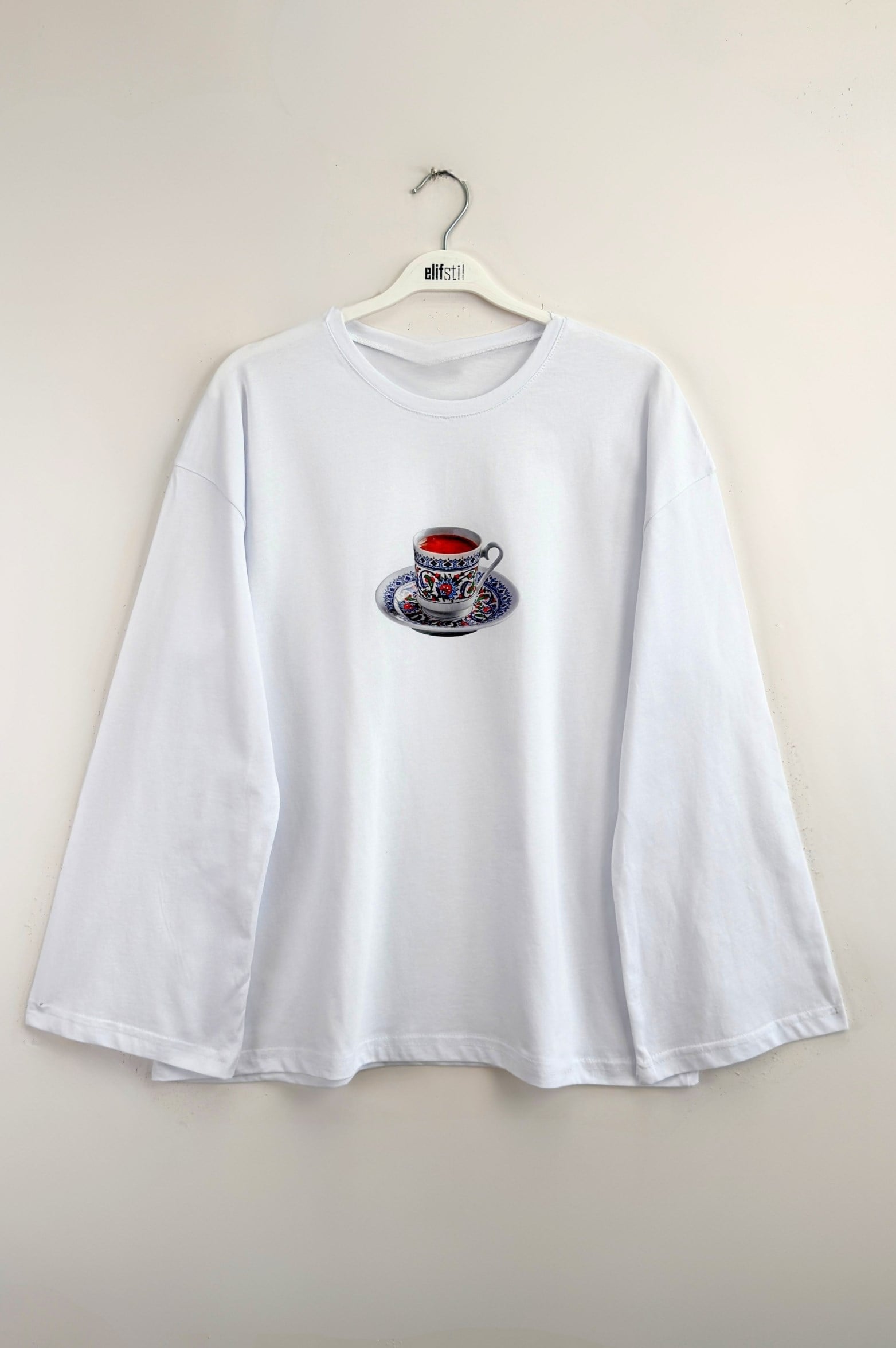 Turkish Coffee Sweatshirt Beyaz