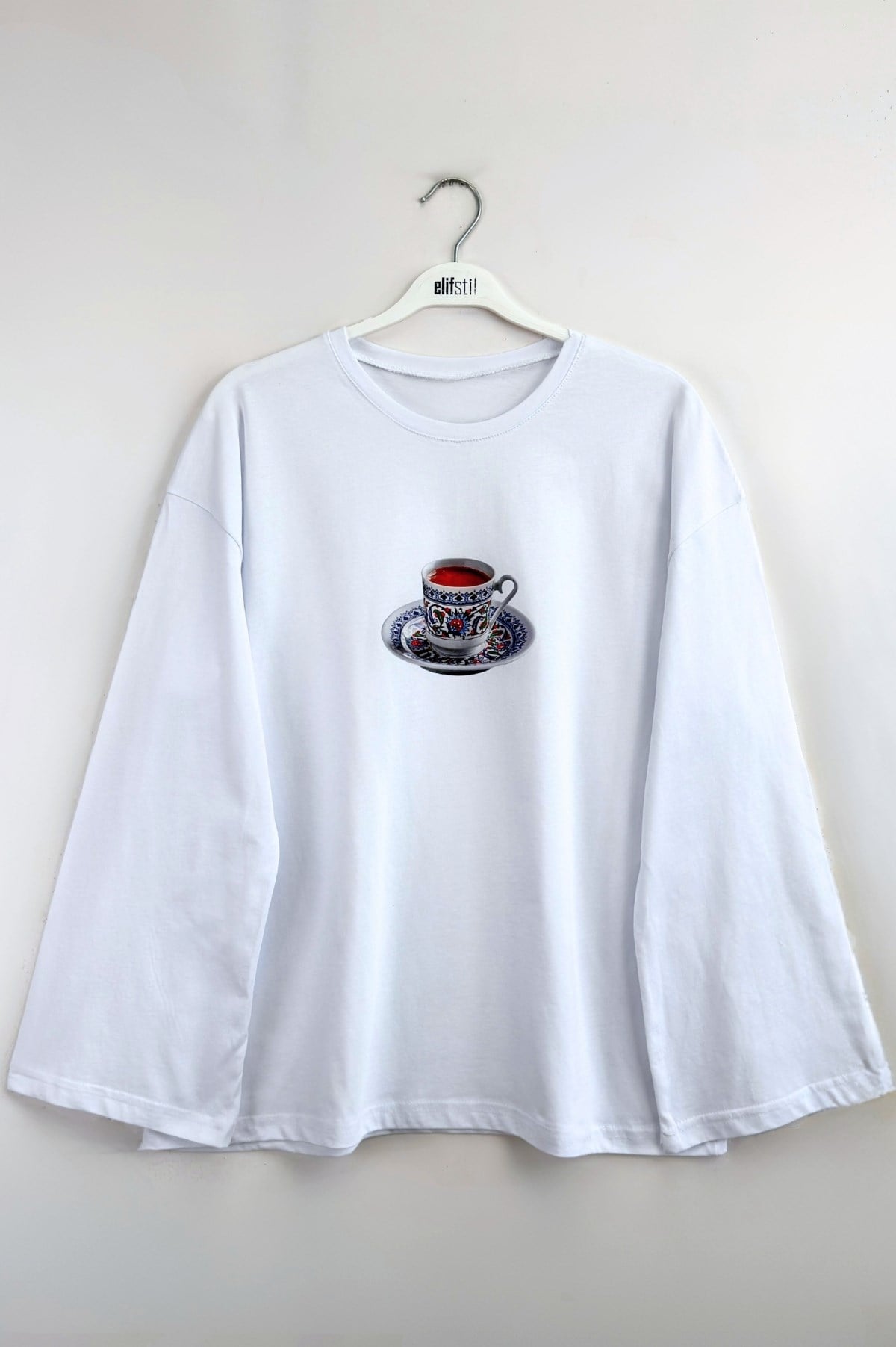 Turkish Coffee Sweatshirt Beyaz
