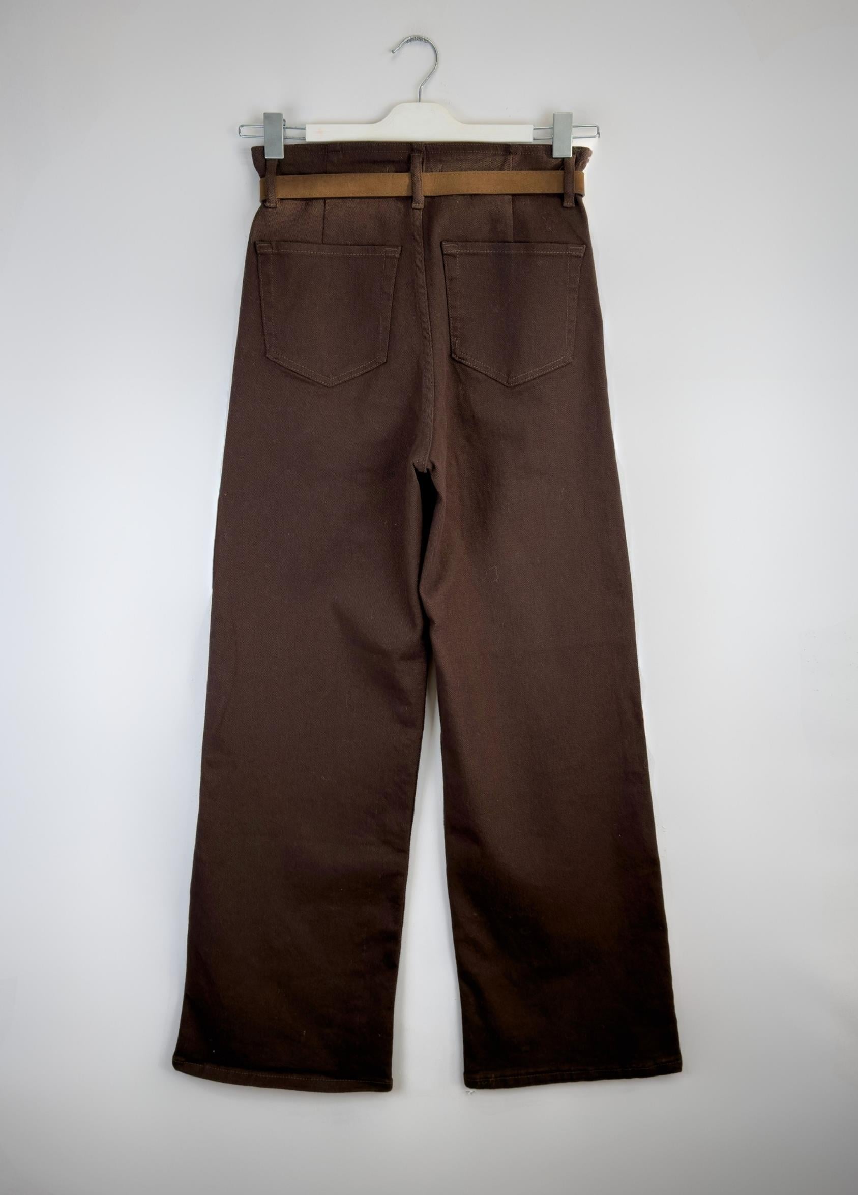 Wide Leg Jean Kahve 