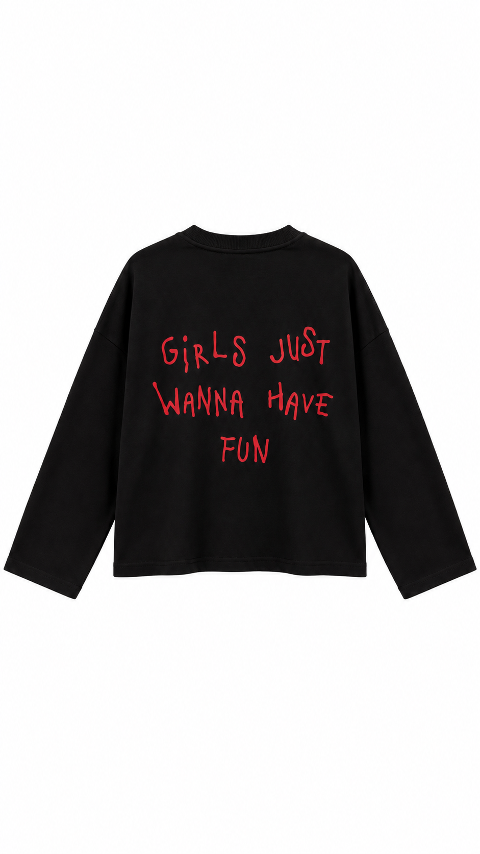 Yazılı Sweat Siyah