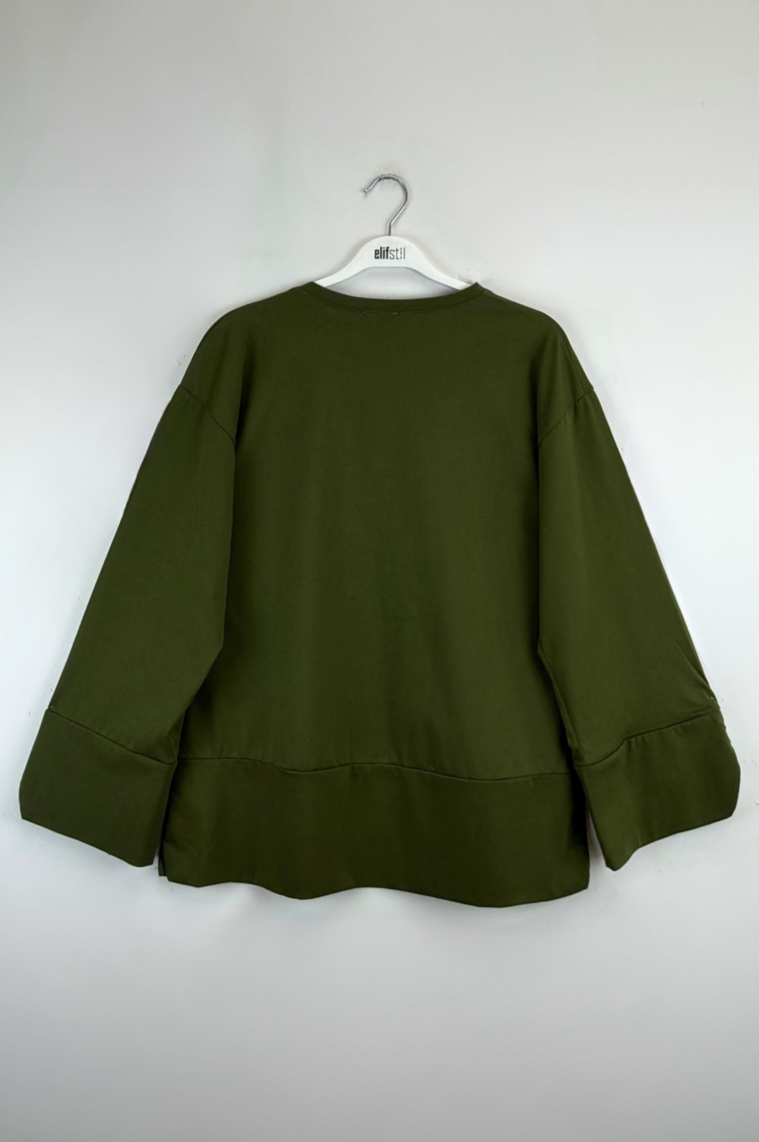 Yırtmaçlı Sweat Haki 