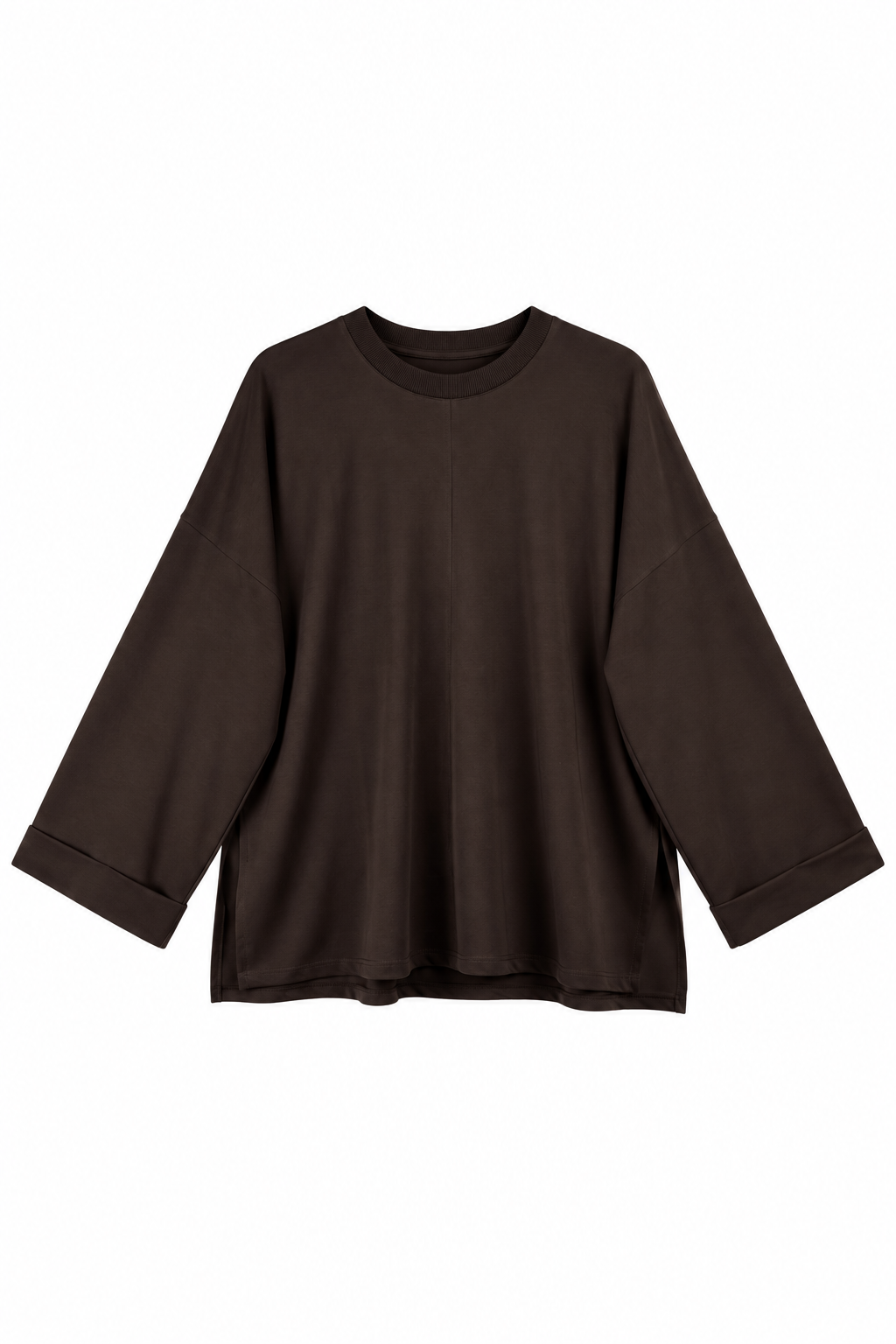 Yırtmaçlı Sweat Kahve 