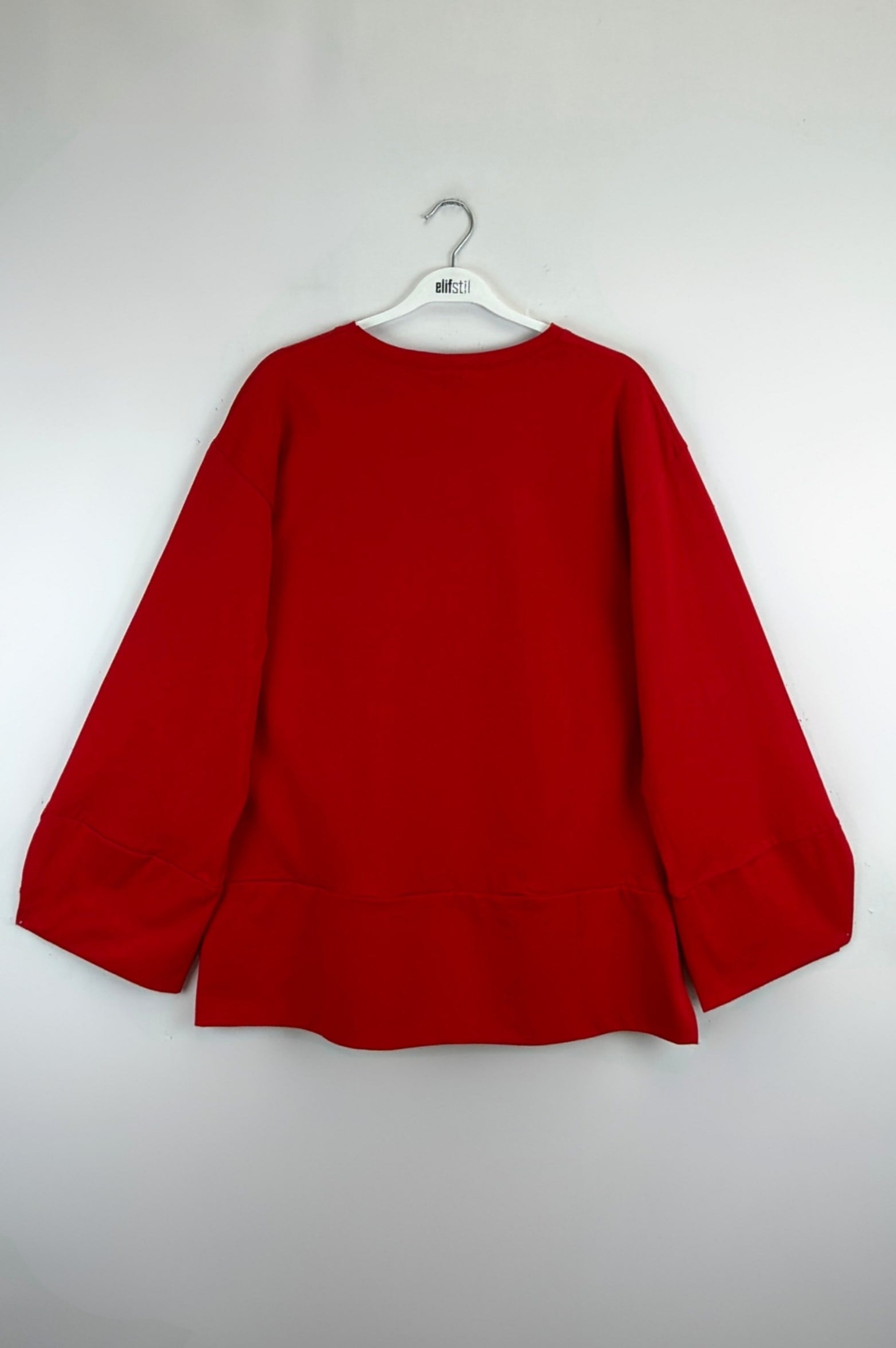 Yırtmaçlı Sweat Kırmızı 