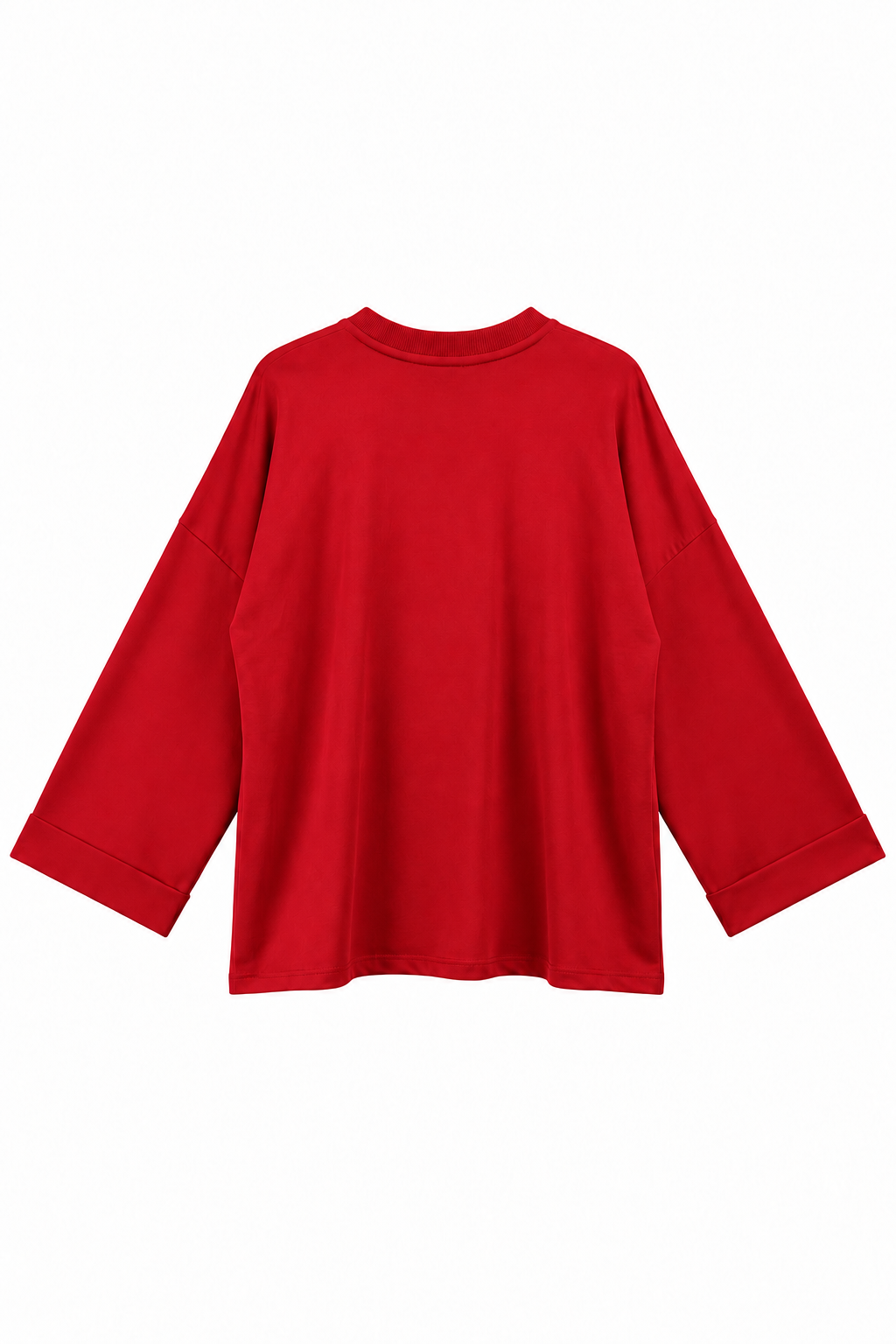 Yırtmaçlı Sweat Kırmızı