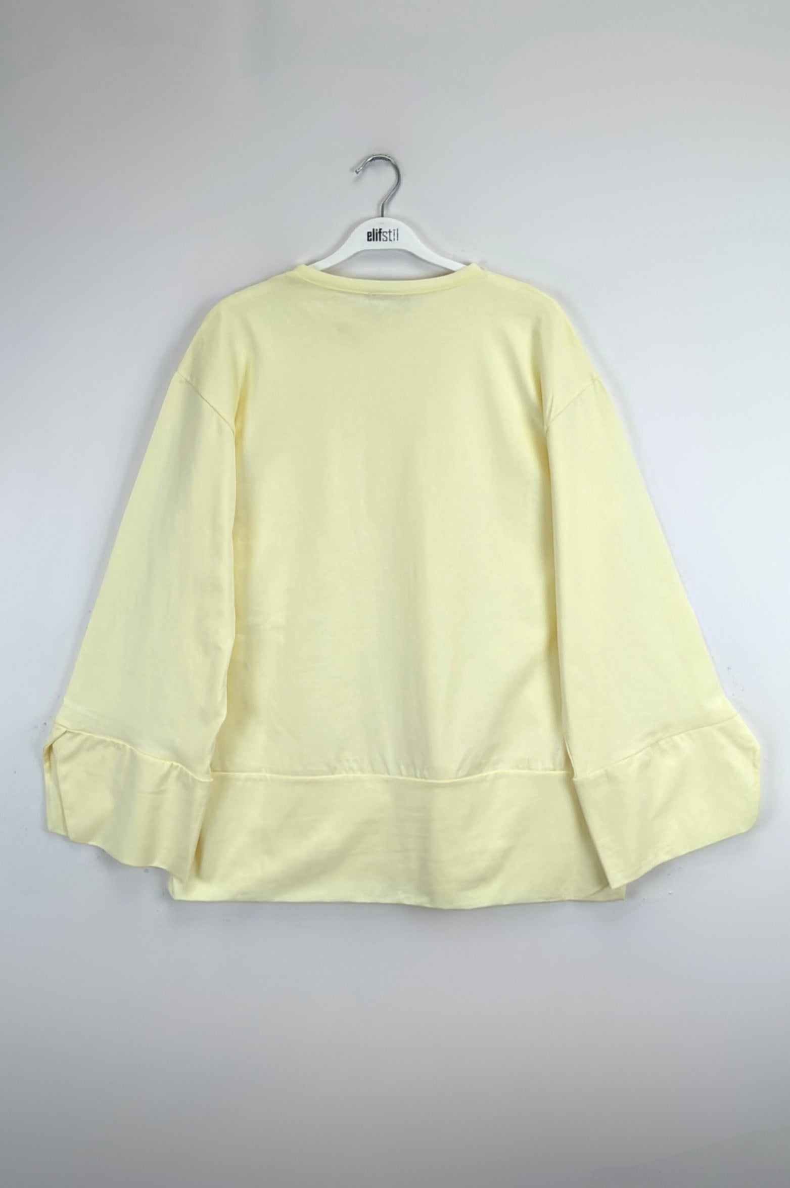 Yırtmaçlı Sweat Sarı