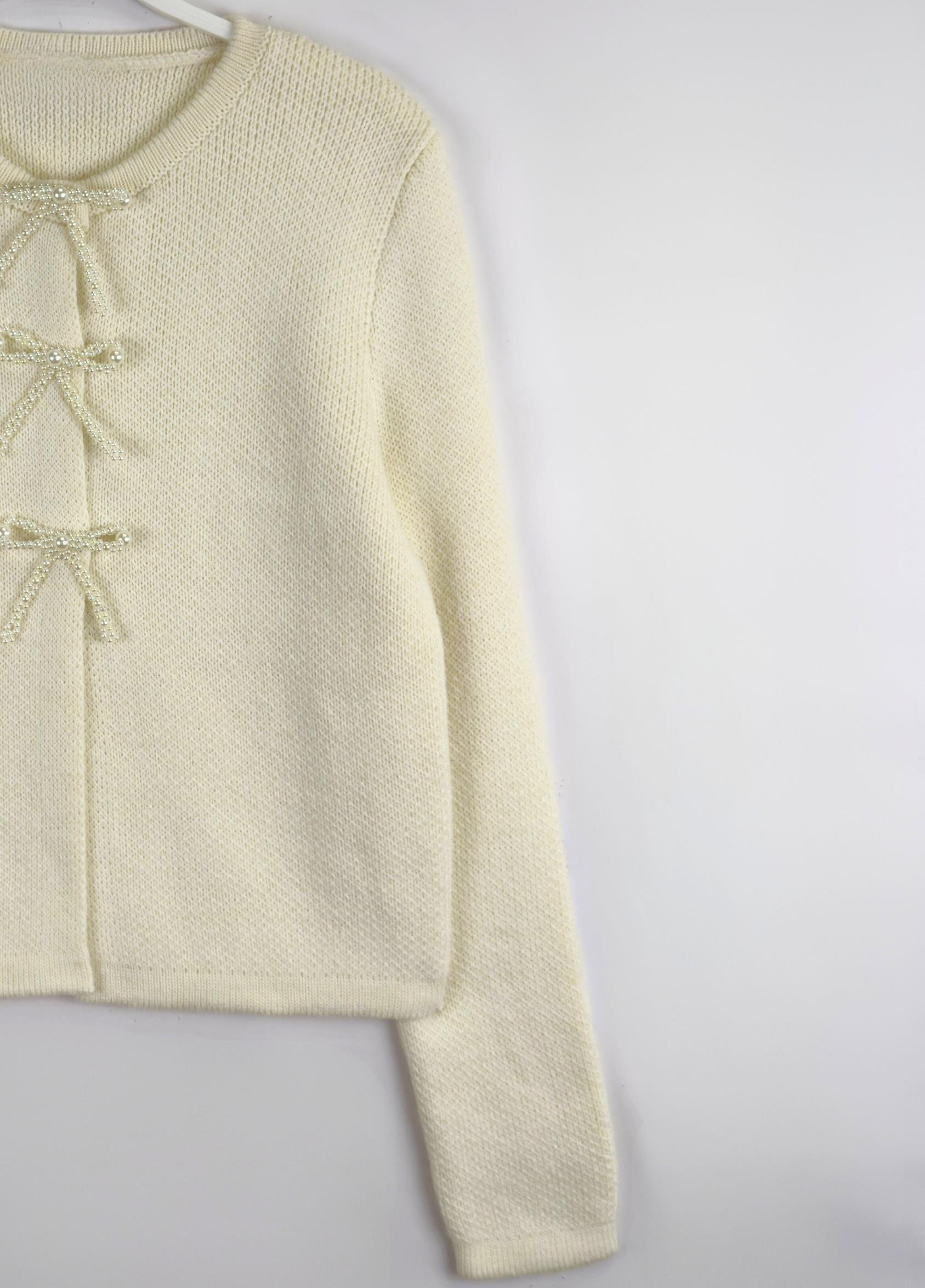 Zera İncili Hırka Bej 