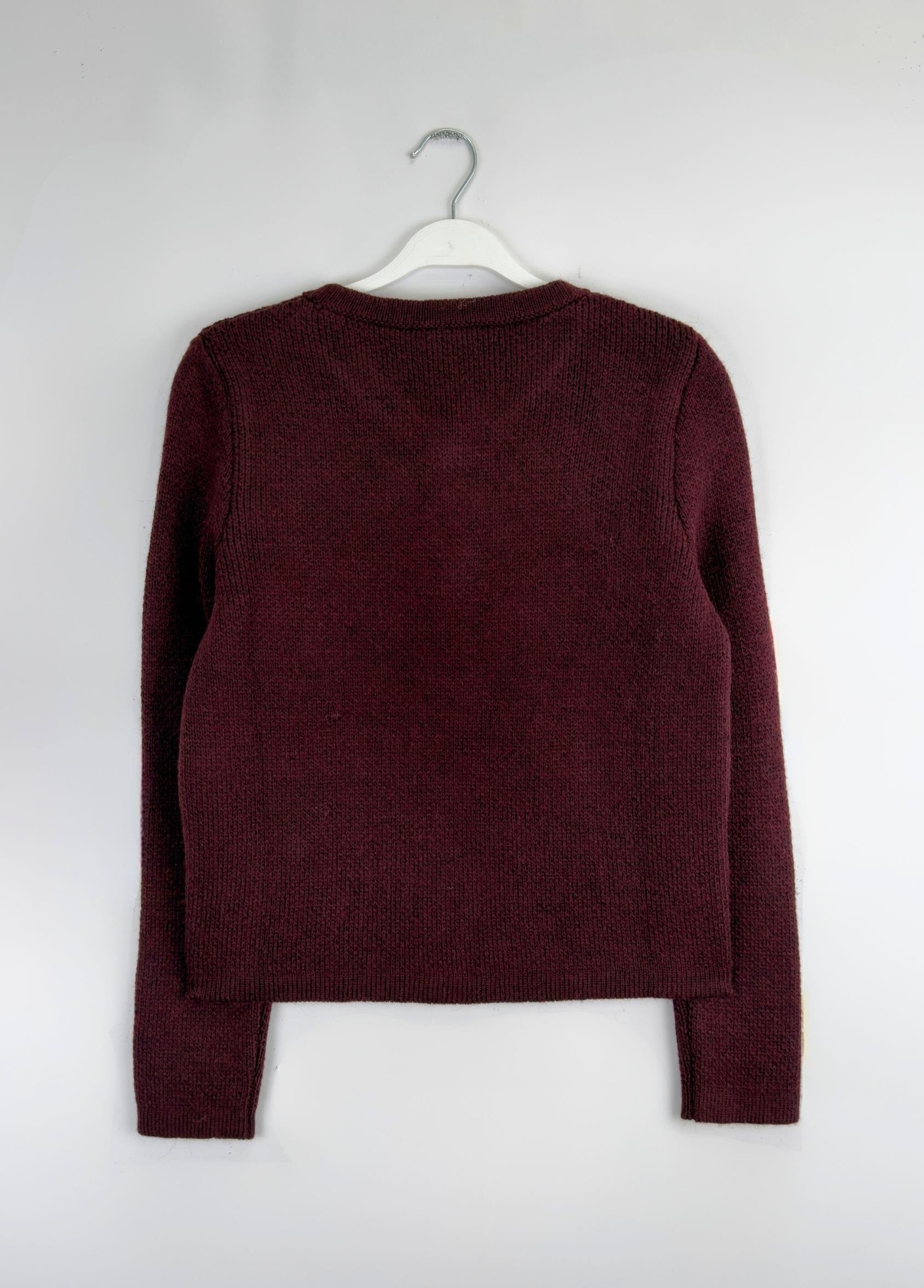 Zera İncili Hırka Bordo 