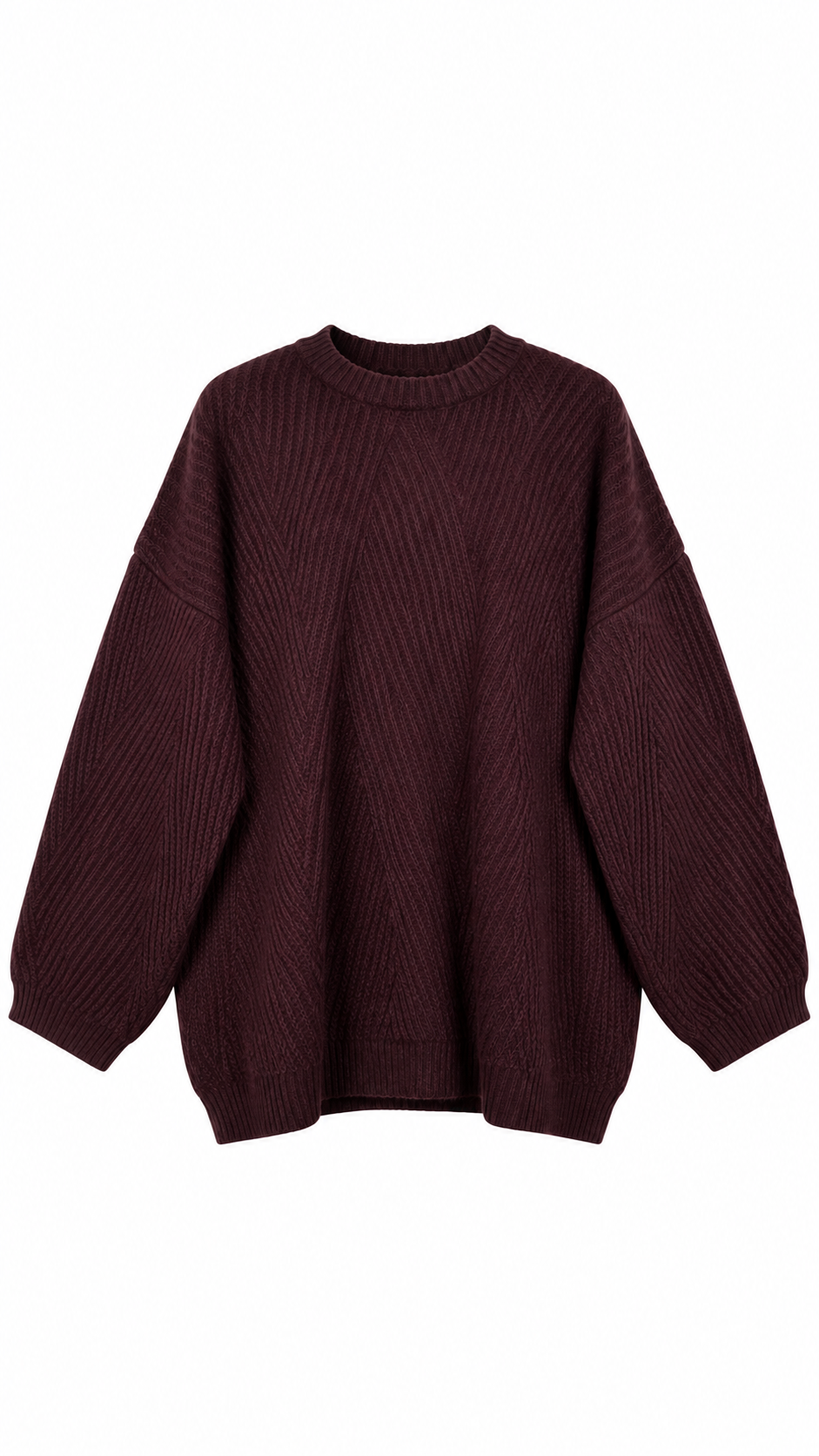 Zikzak Desen Kazak Bordo