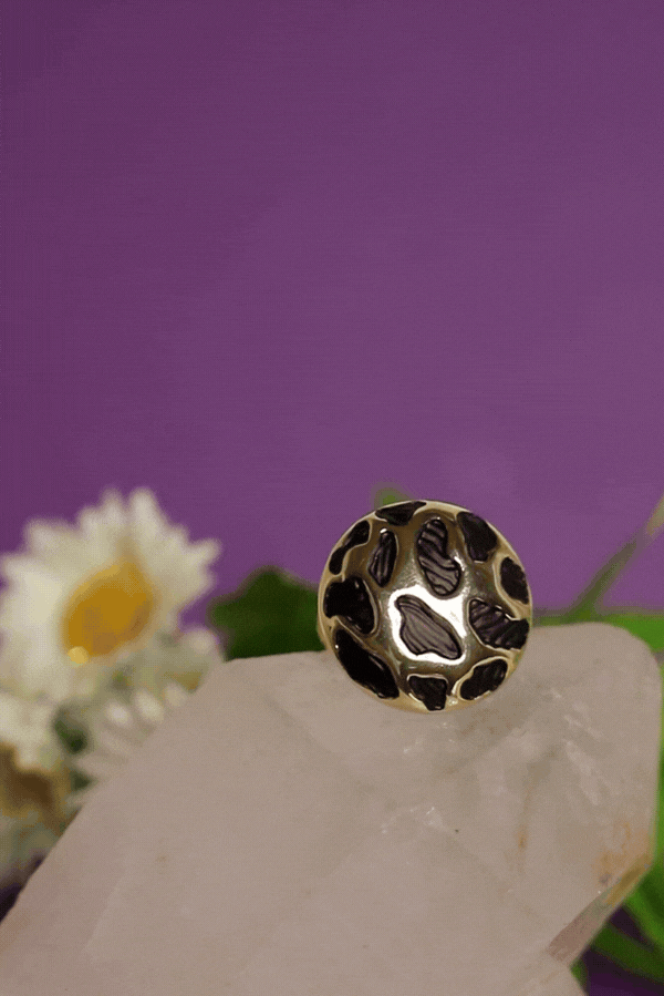 Özel Tasarım Gold Renk Leopar Model  Yüzük