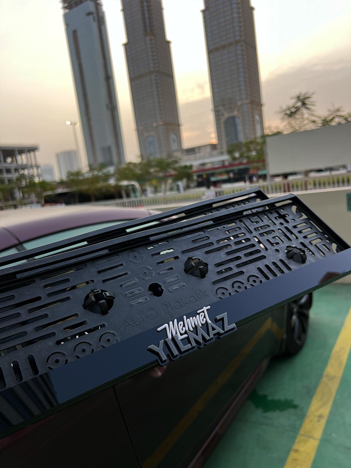 3D İsimli Takmatik Plakalık Plakalık
