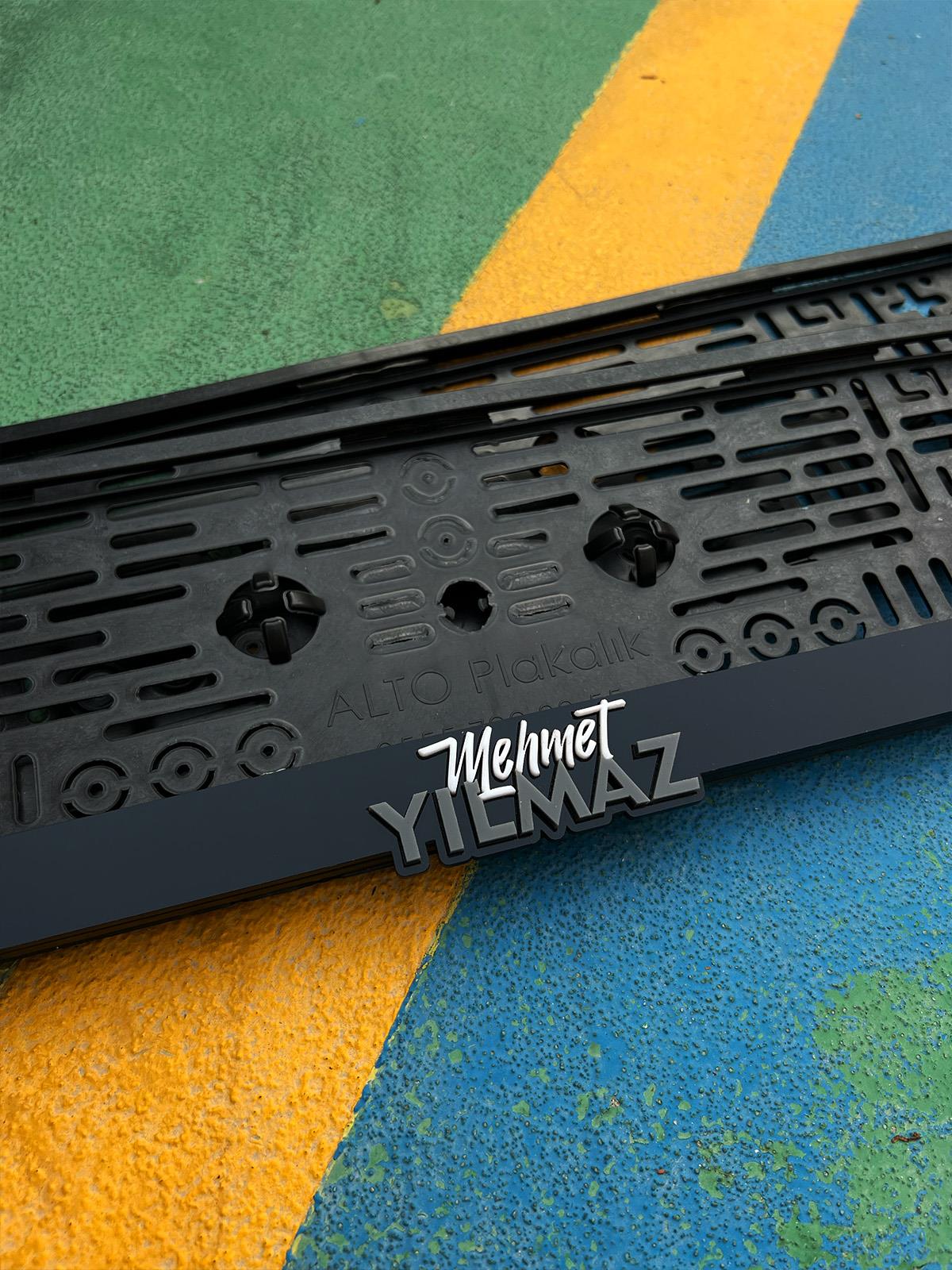 3D İsimli Takmatik Plakalık Plakalık