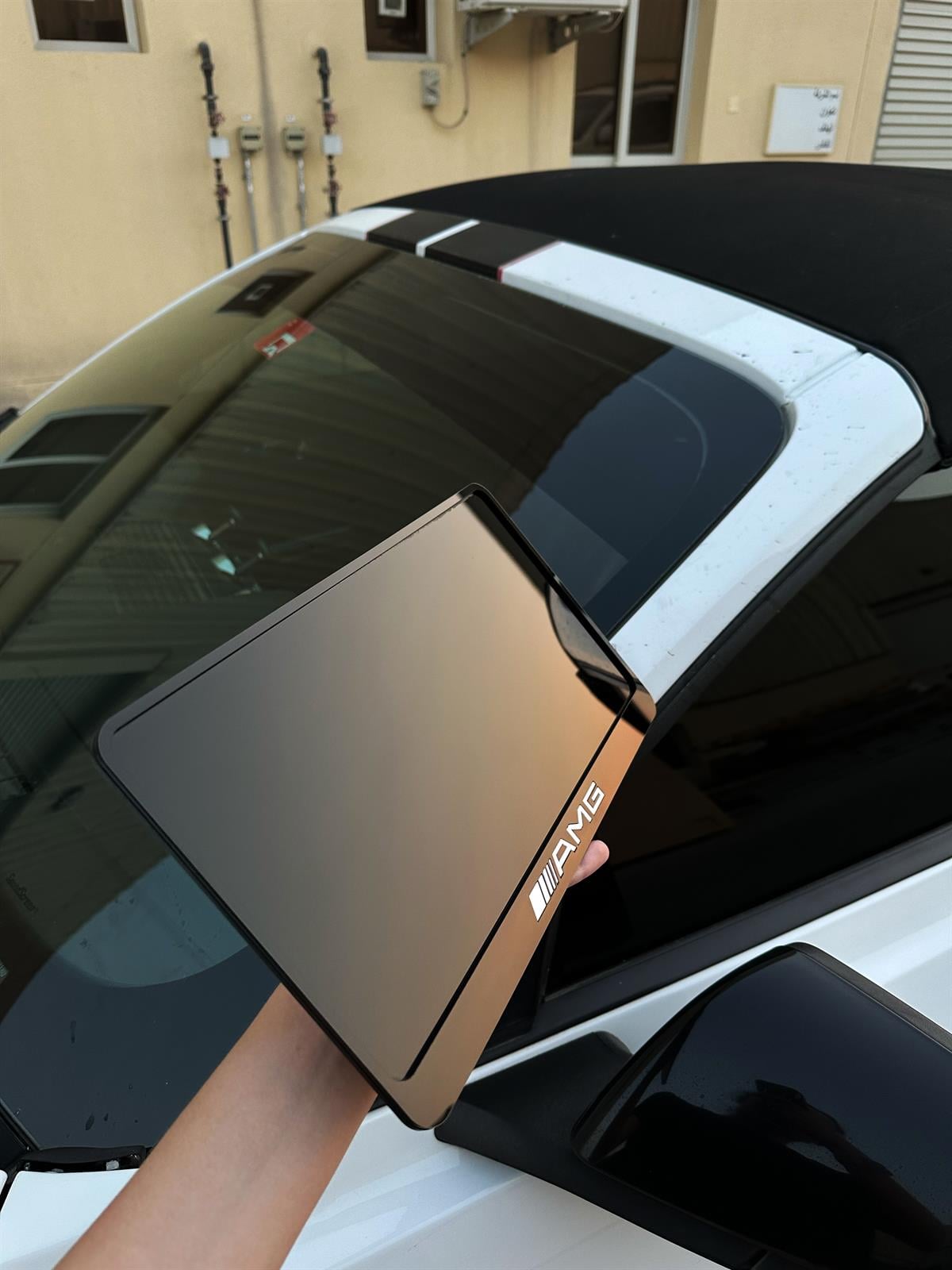 AMG Kare ÖzelKesim FullPLEKSI Plakalık TEKPlakalık