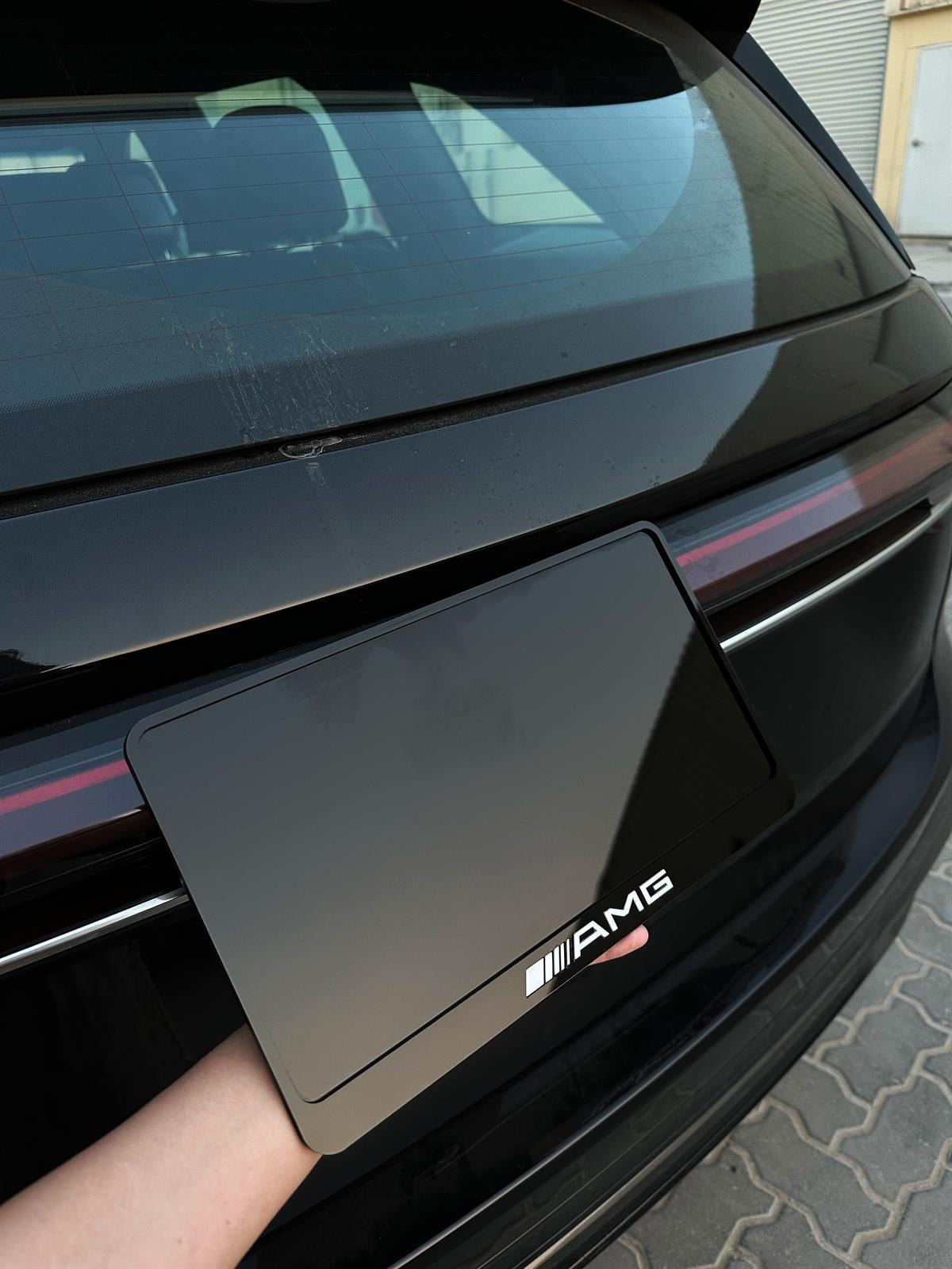 AMG Kare ÖzelKesim FullPLEKSI Plakalık TEKPlakalık