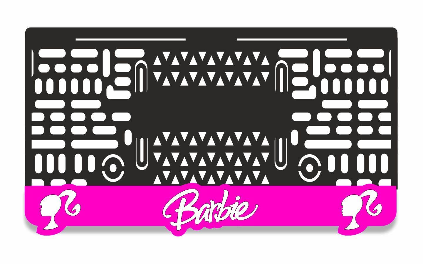 BARBİE 3D Lazer Kesim Takmatik Motor PlakalıkMotor Plakalık