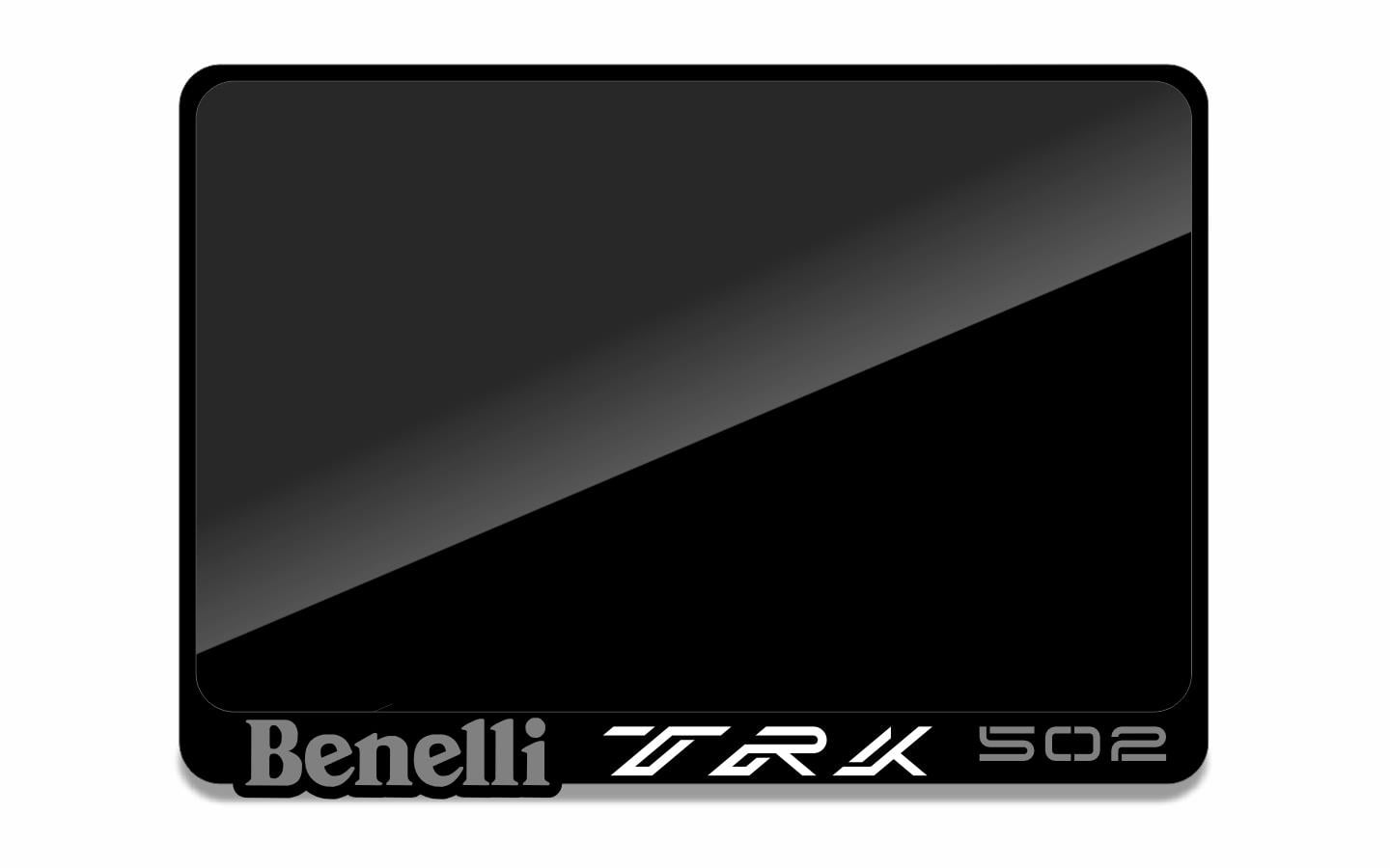 Benelli Trk 502 3D Çerçeveli Pleksi Motor Plakalık Orj Plaka Boyutu İçin 24x15cmMotor Plakalık