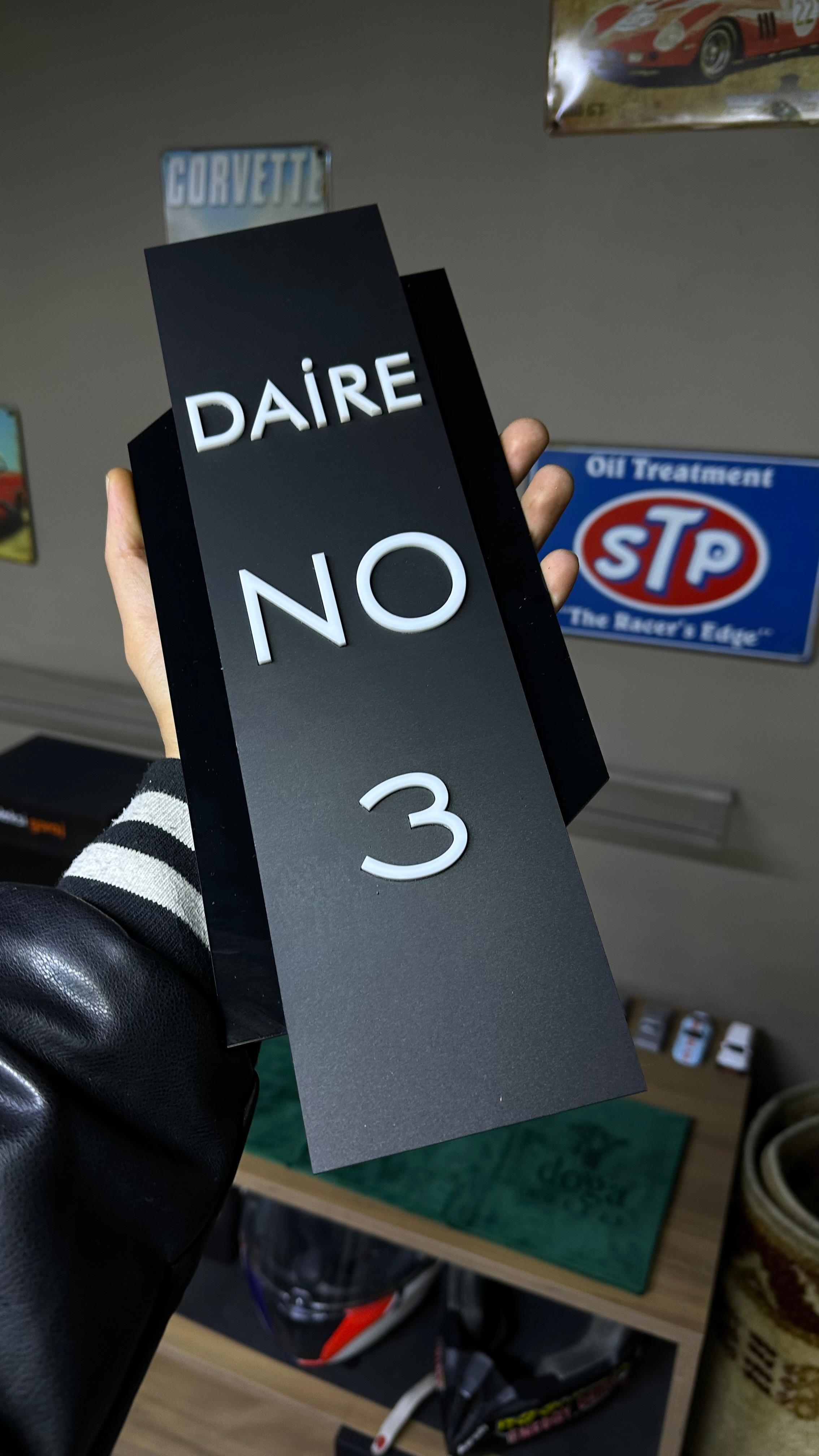 Daire No Mattblack Kapı NumarasıYönlendirme Levhaları