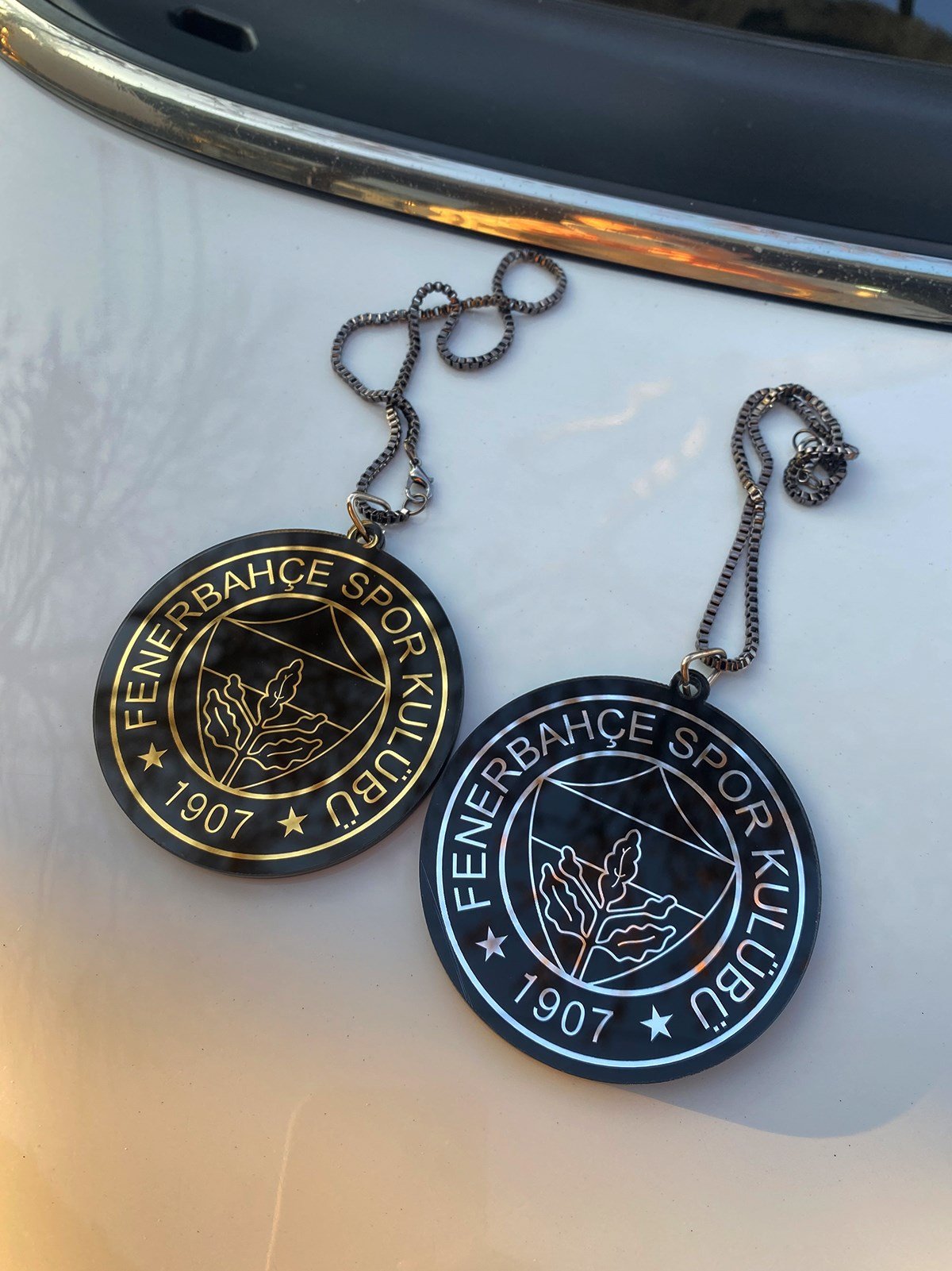 Fenerbahçe Logolu GOLD&GÜMÜŞ Ayna SüsüAyna Süsü
