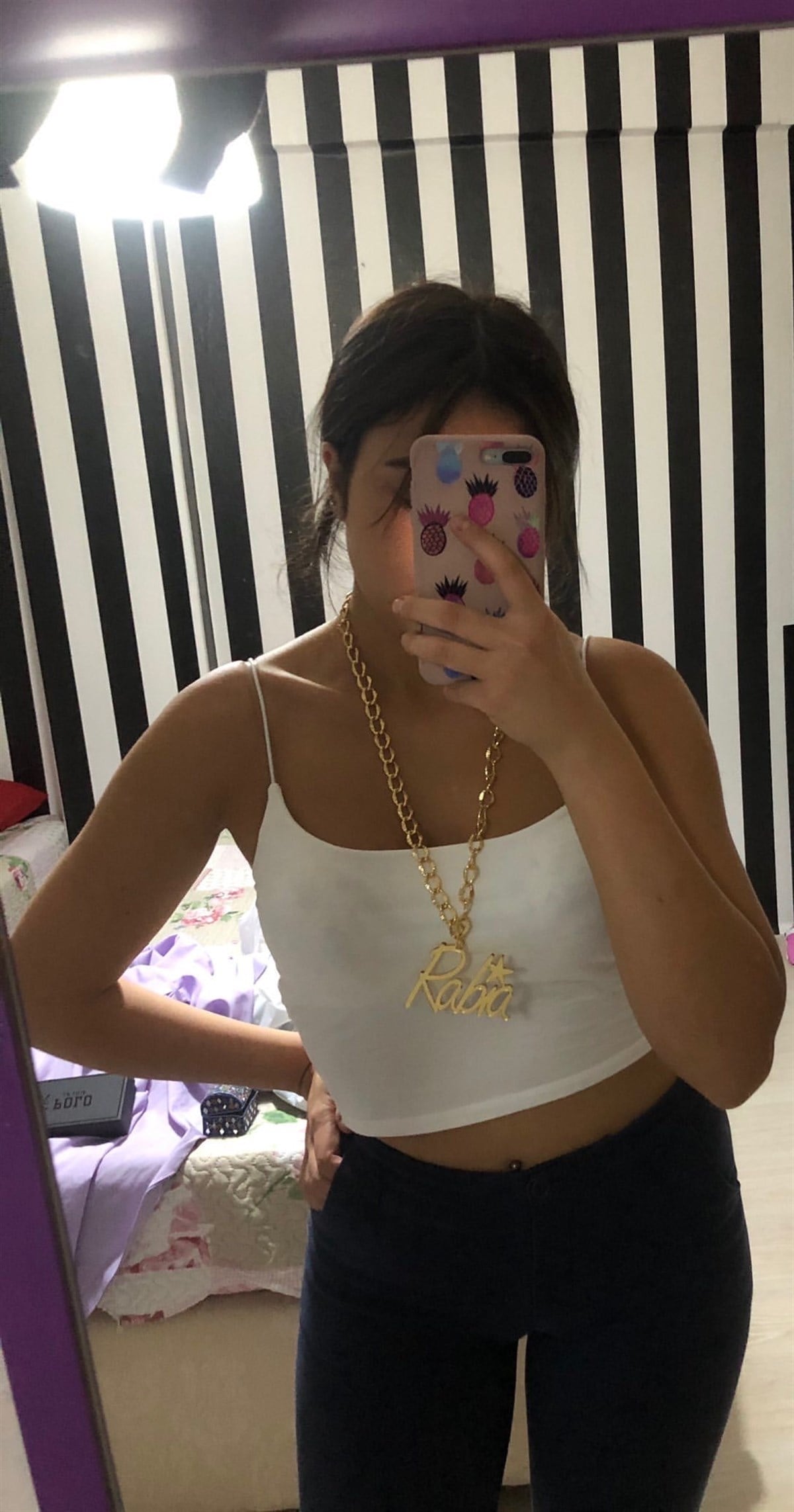 Gold Zincir Detay KolyeTAKI