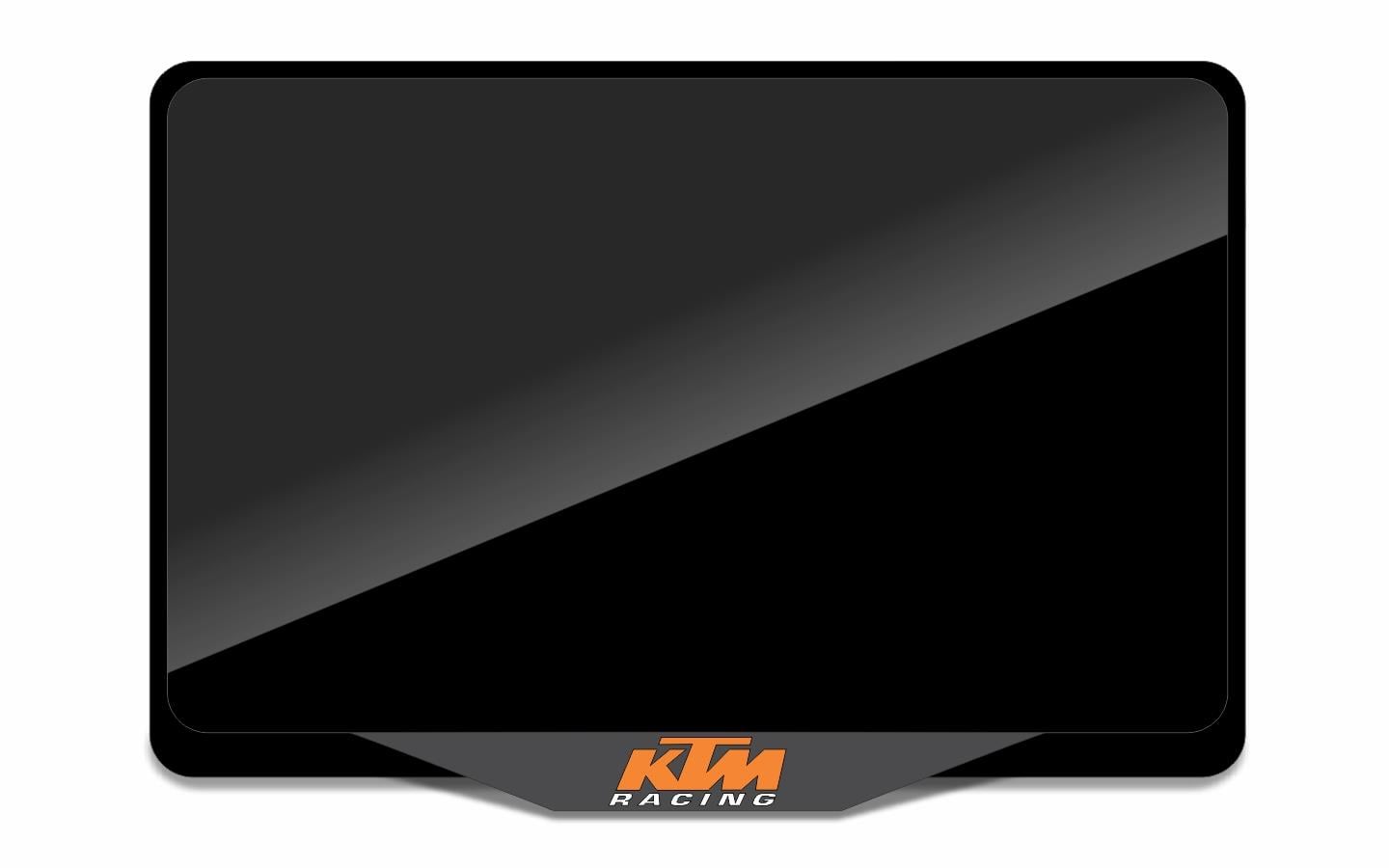 Ktm Racıng Akrilik 3D Çerçeveli Mat Pleksi Motor Plakalık Orj Plaka Boyutu İçin 24x15cmPlakalık