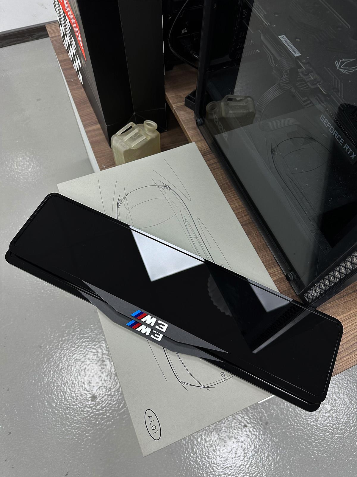 Özel Seri Full Pleksi MattBlack M3 PlakalıkPlakalık