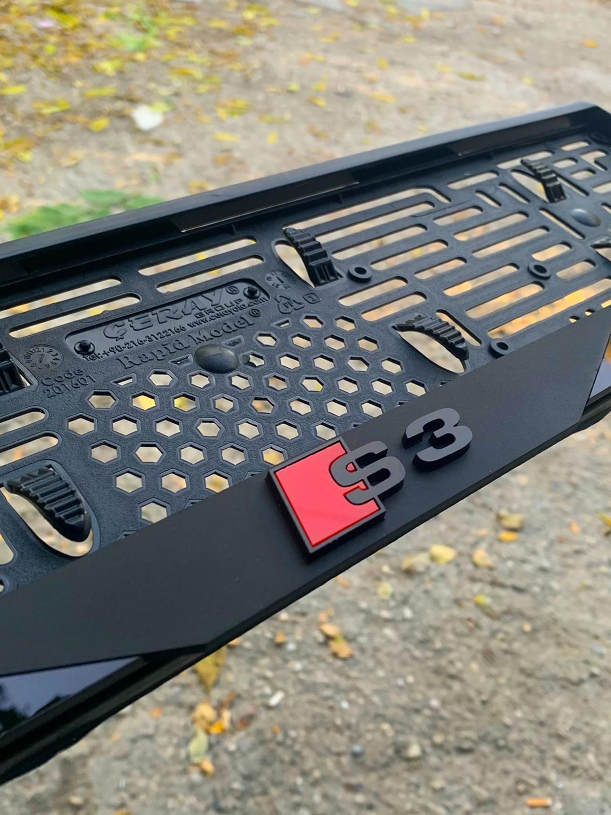 Özel Seri Takmatik MattBlack S3 PlakalıkPlakalık