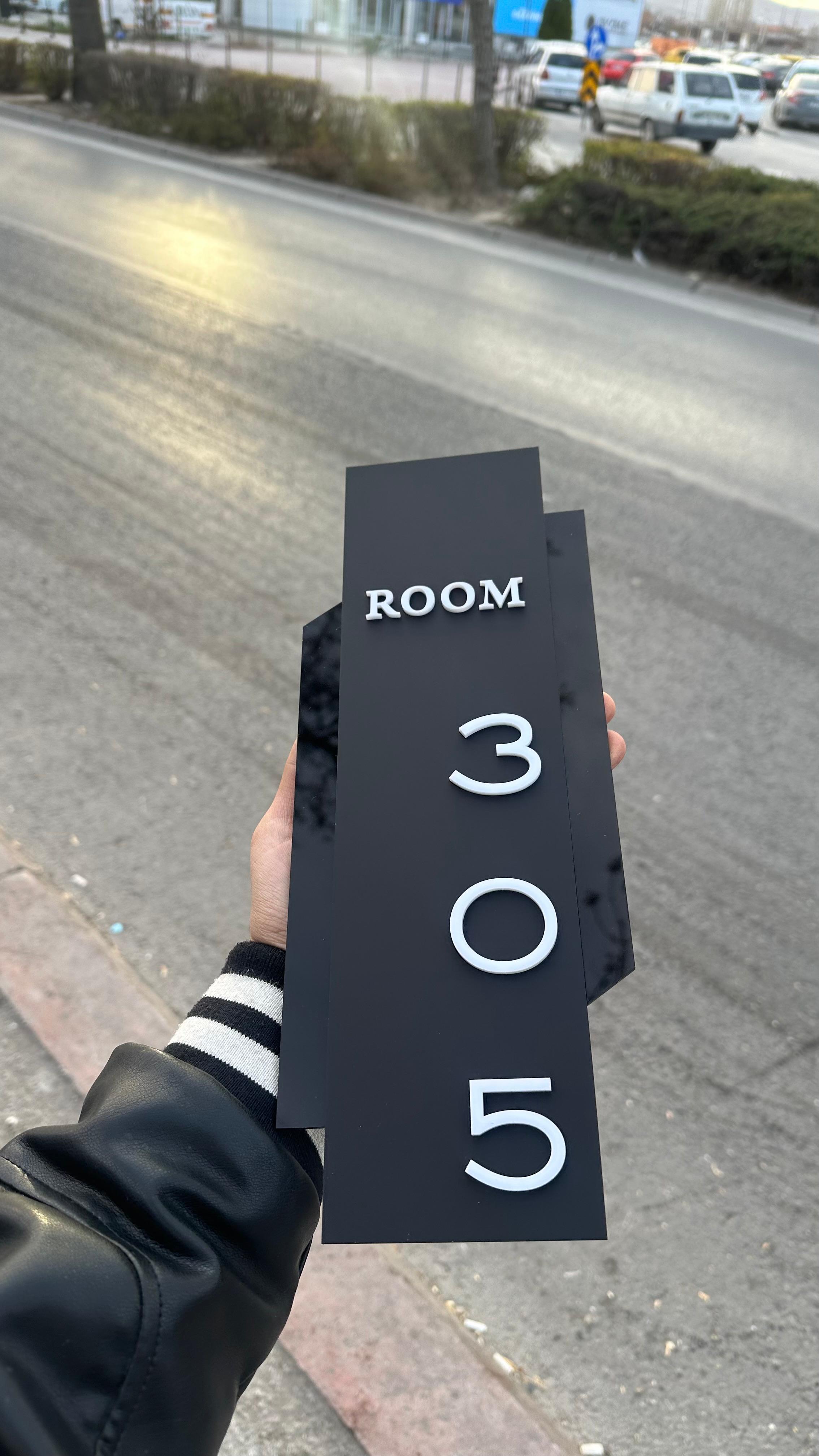 Room Model Oda Numarası Yönlendirme Levhaları