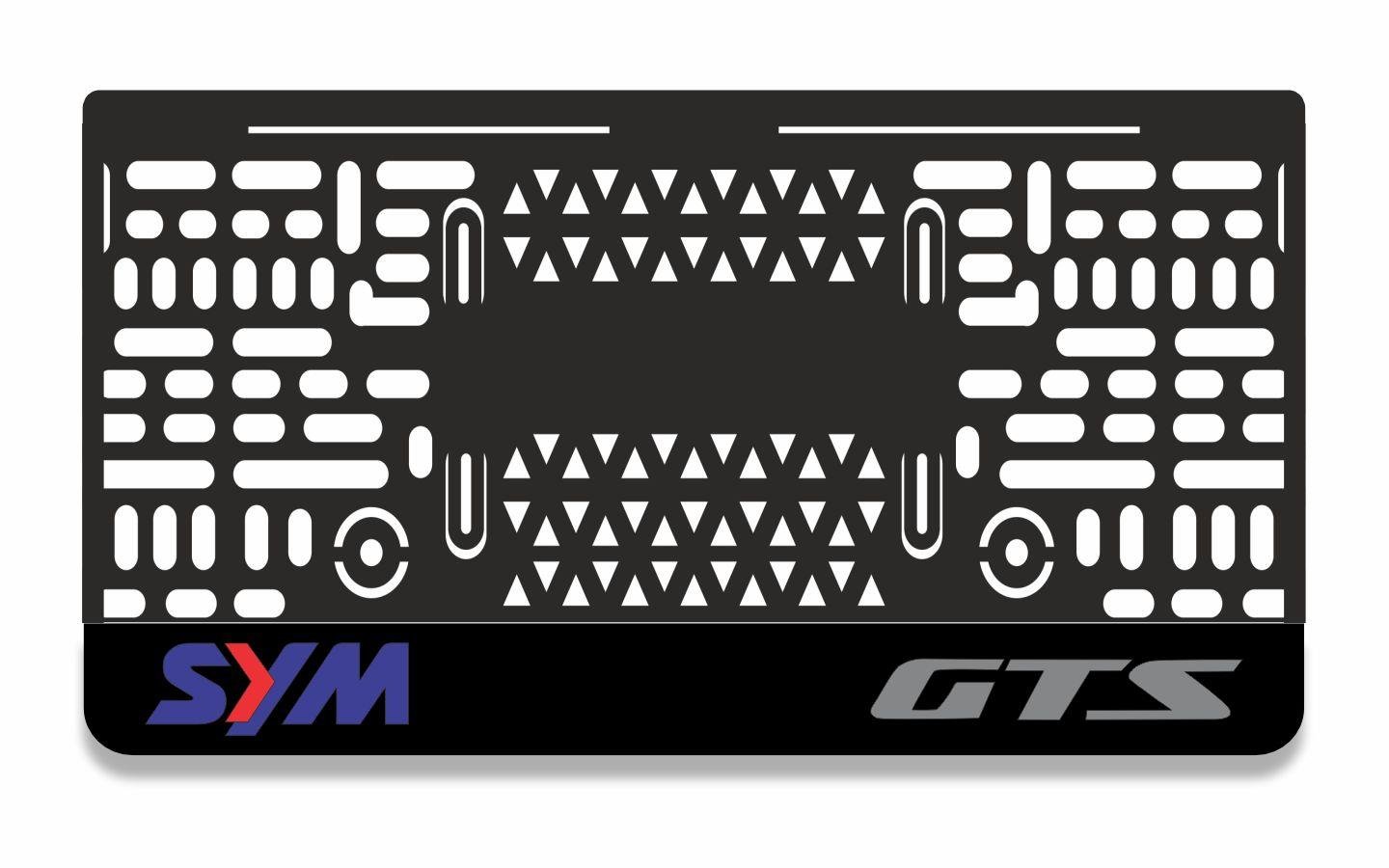 SYM GTS 3D Lazer Kesim Takmatik Motor PlakalıkMotor Plakalık