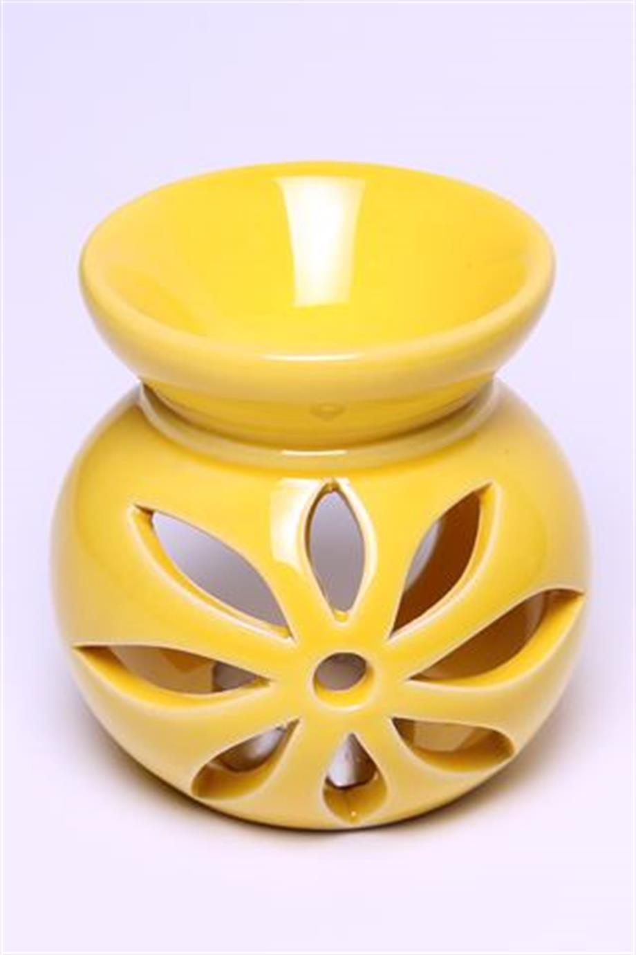 Sarı Aromaterapi Seramik Buhurdanlık