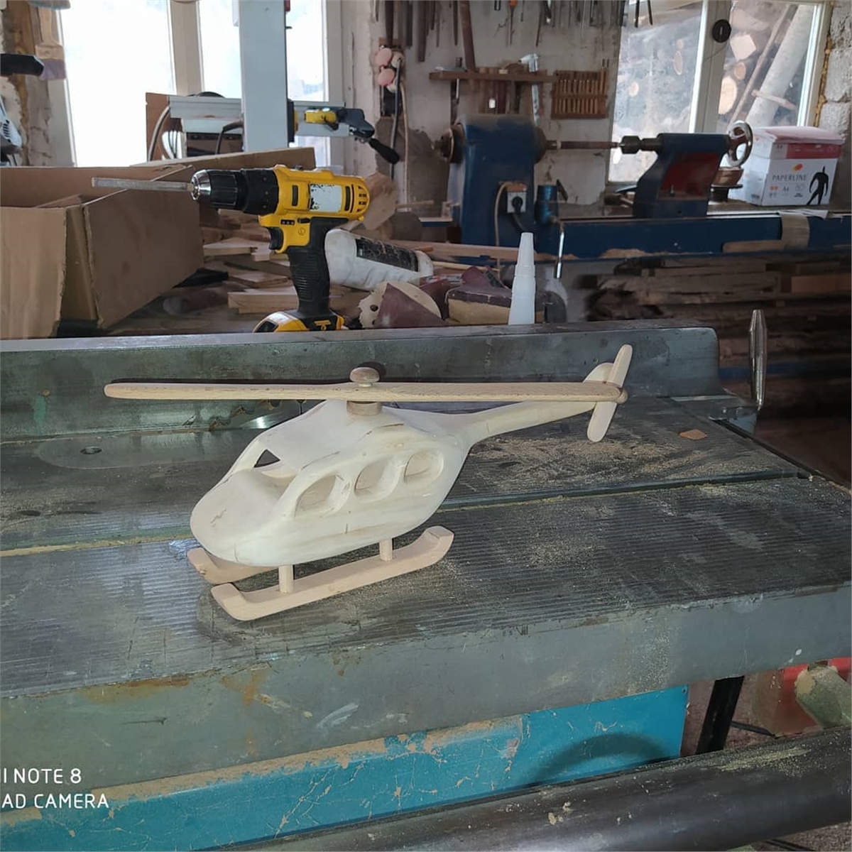 El Yapımı Ahşap Helikopter