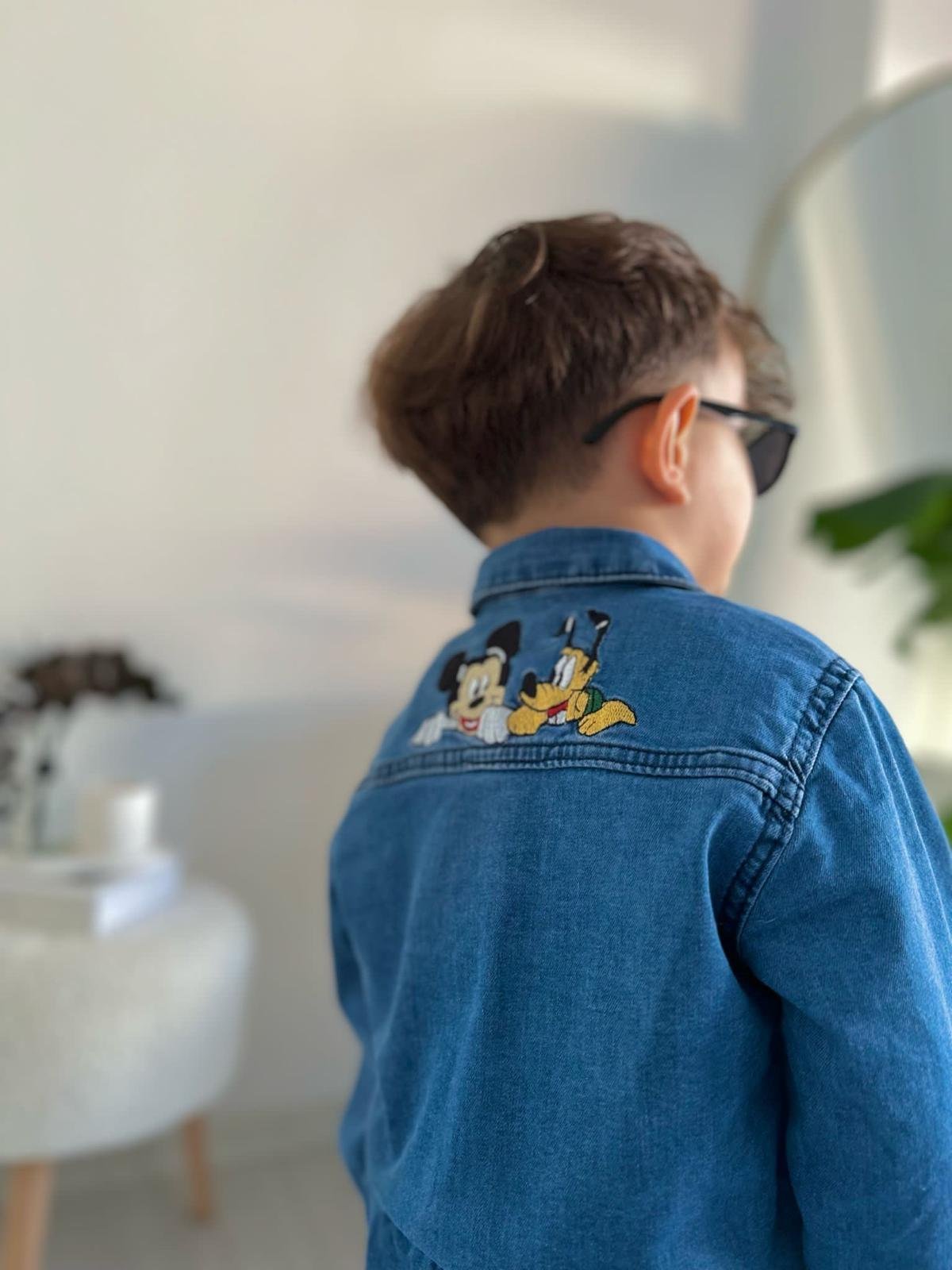 2 li Mickey denim takım 