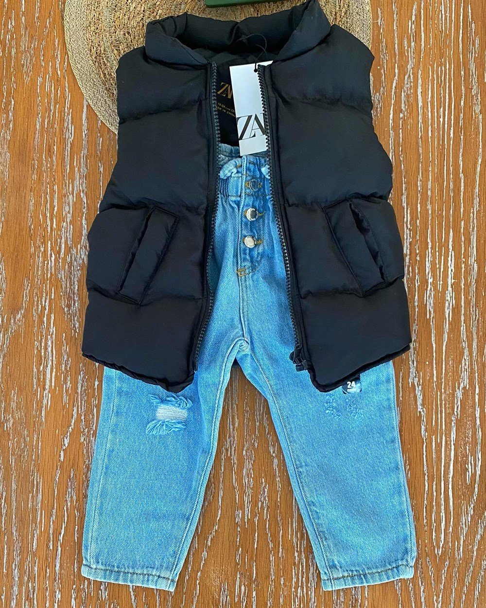 3 düğme açık jean 