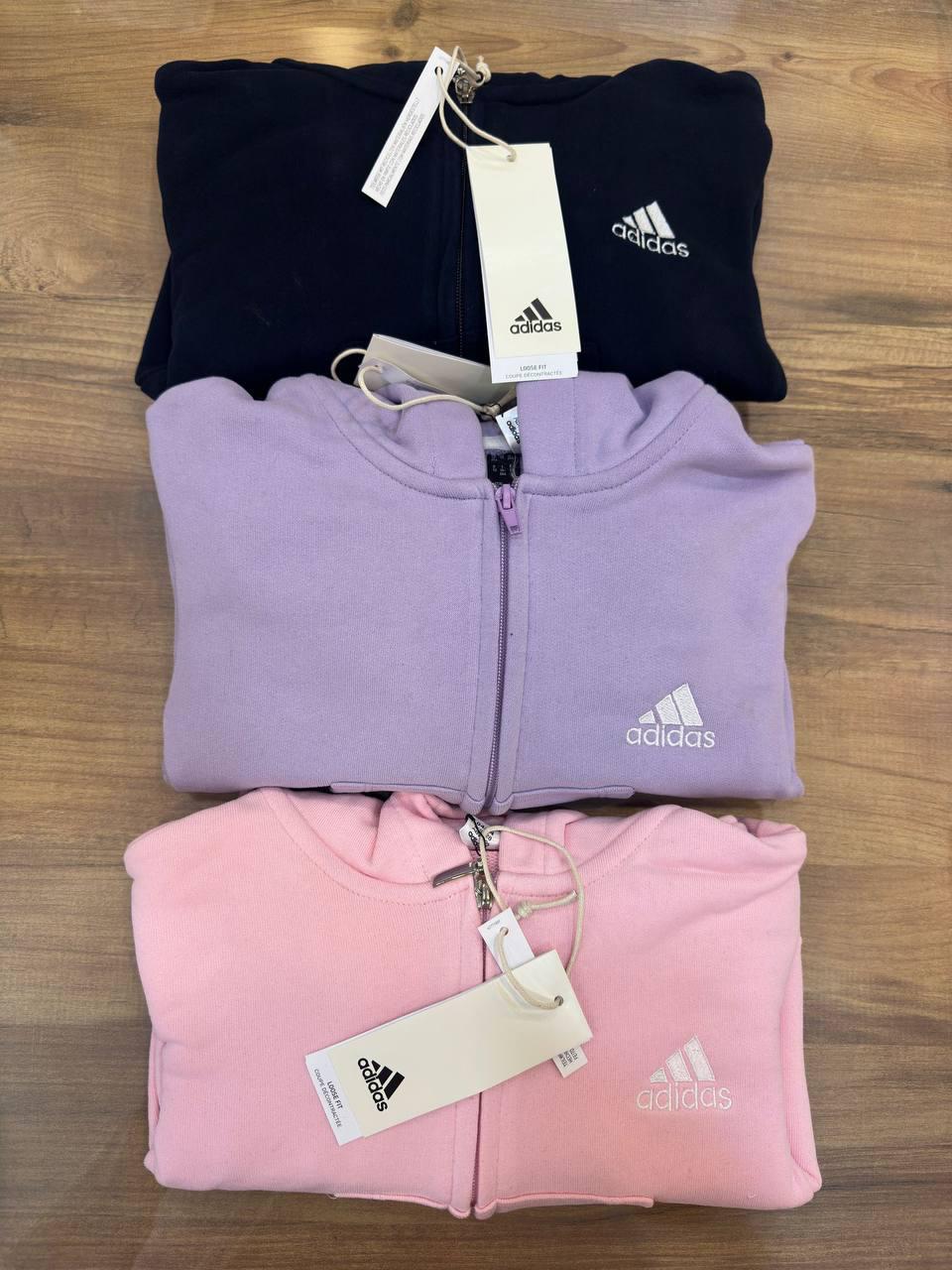 Adidas kapşonlu mor takım 