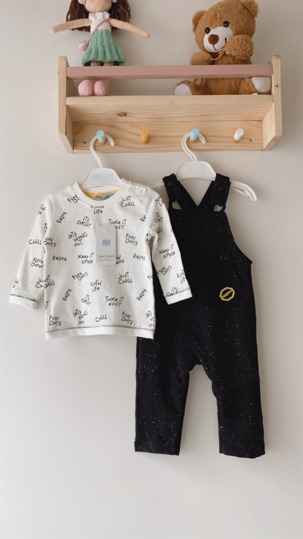 Bluzlu salopet set 