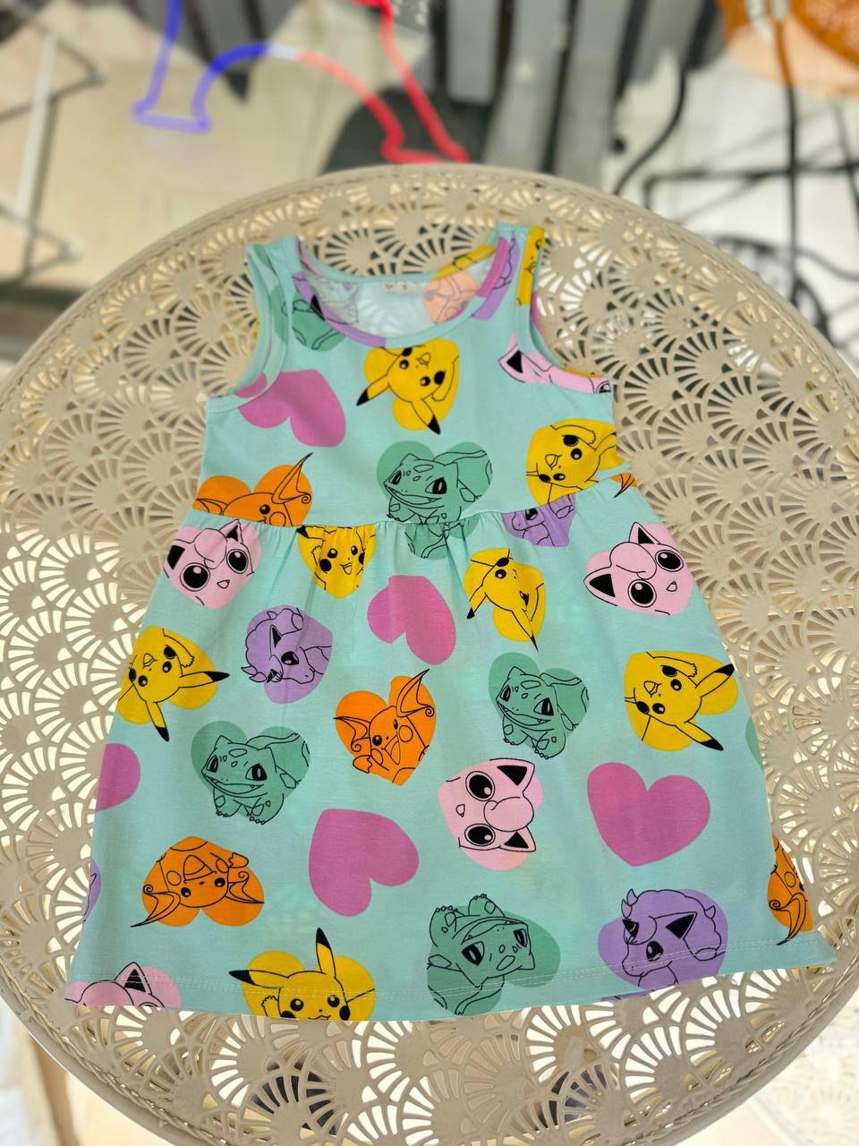 H&M %100 pamuklu pokemon elbise