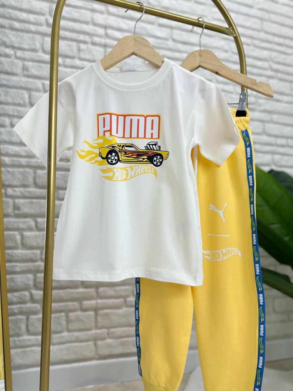 Hot wheels Puma sarı takım