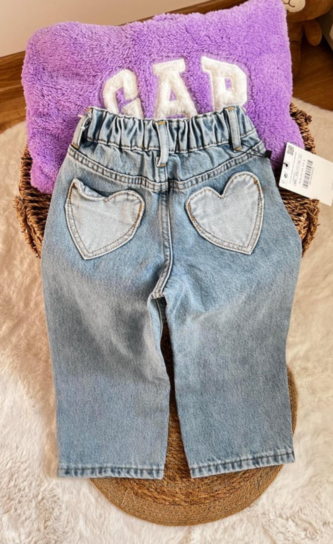 Kalp detay jean 