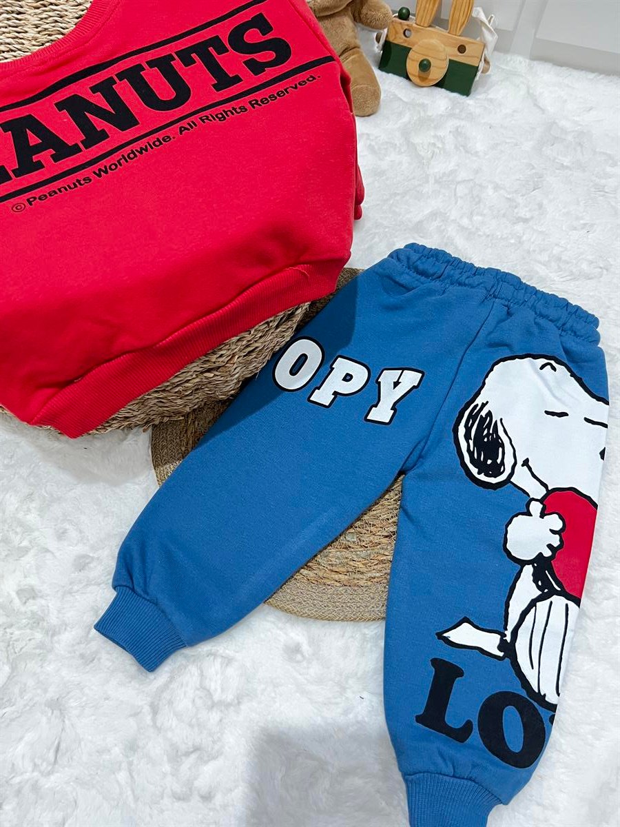 Kırmızı mavi snopy 