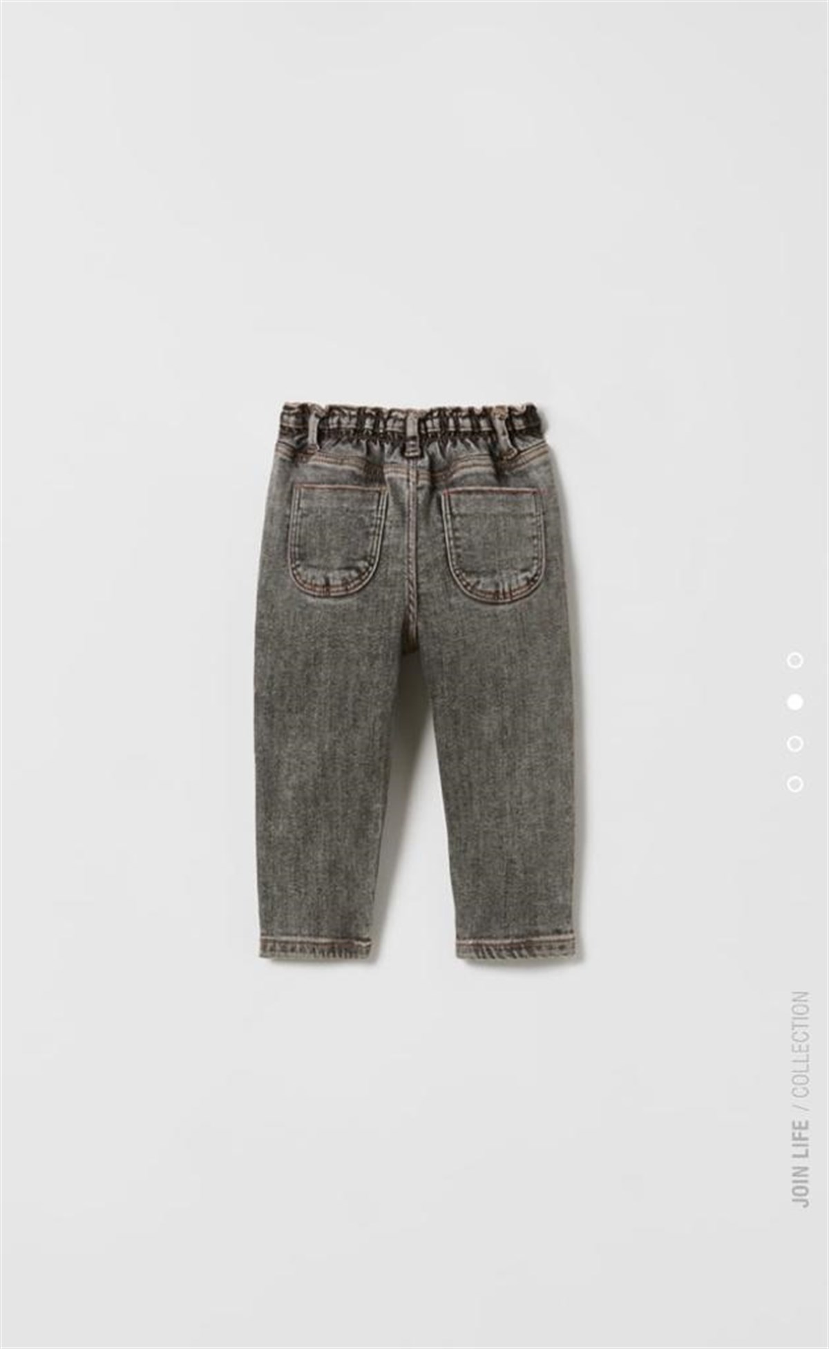 Lastik bel füme jean 